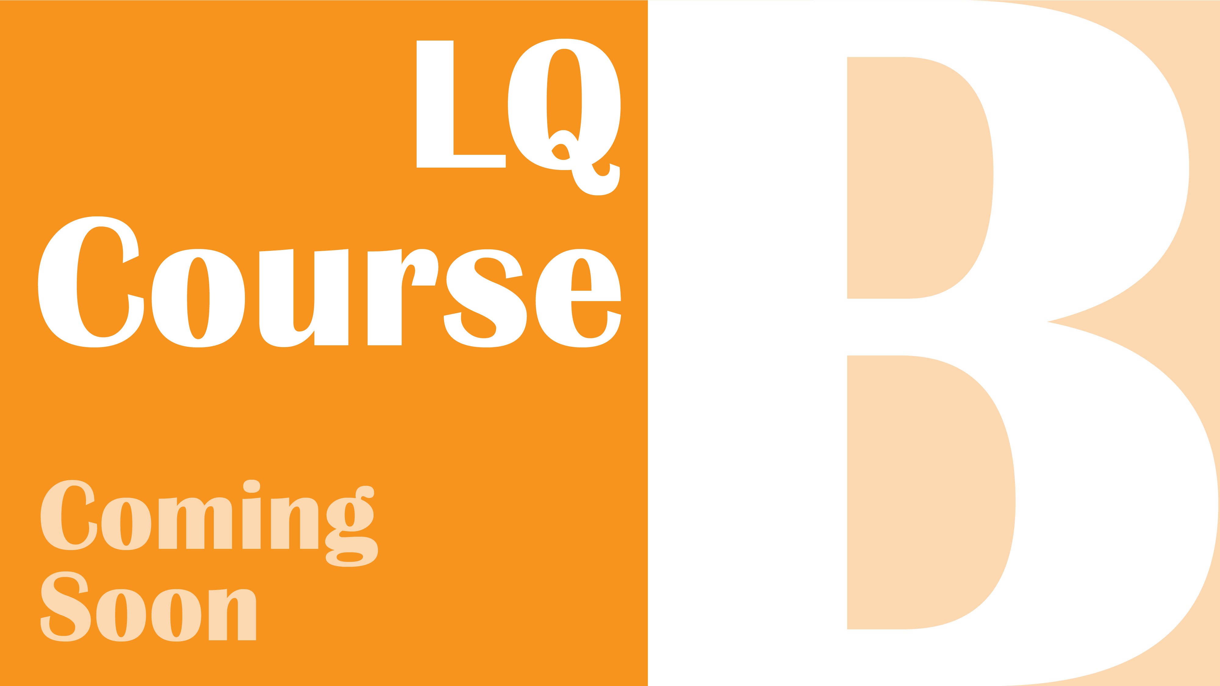 2027 Intensive Course - LQ Course (Section B) Cover