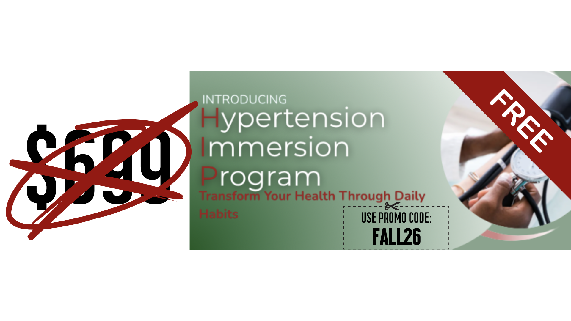 Product image for 5-week Hypertension Immersion Program - August 2