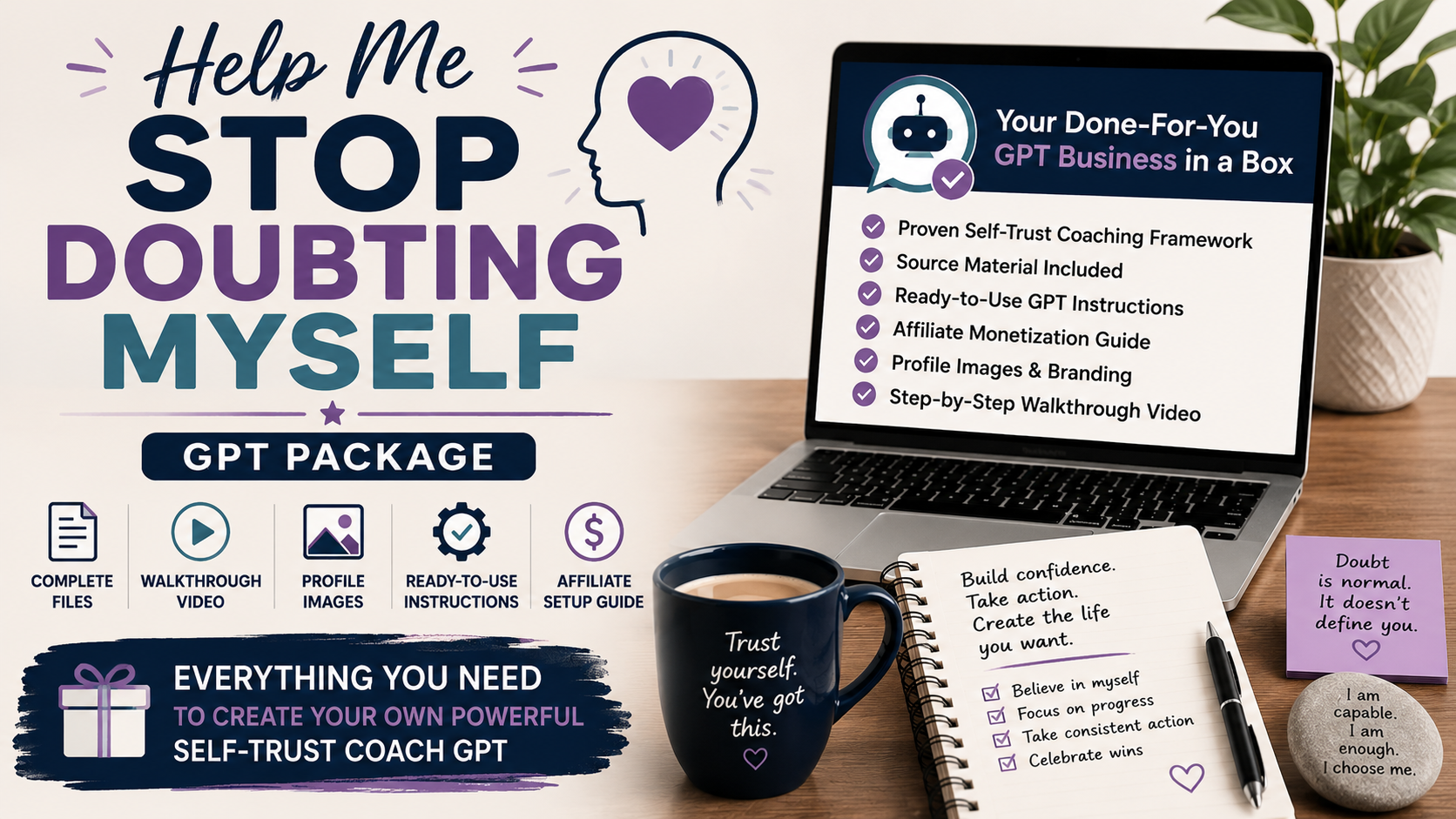 Help Me Stop Doubting Myself Done 4 You GPT Package