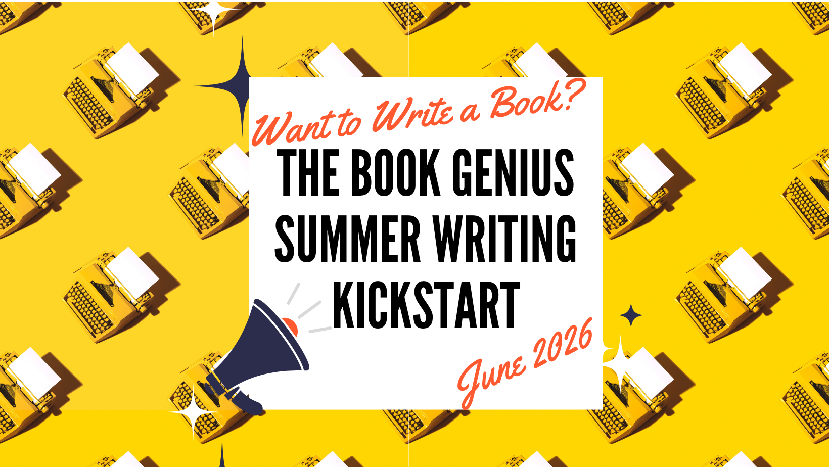 Product image for Book Genius Summer Kickstart June 2026 Masterclass + Writing Immersion