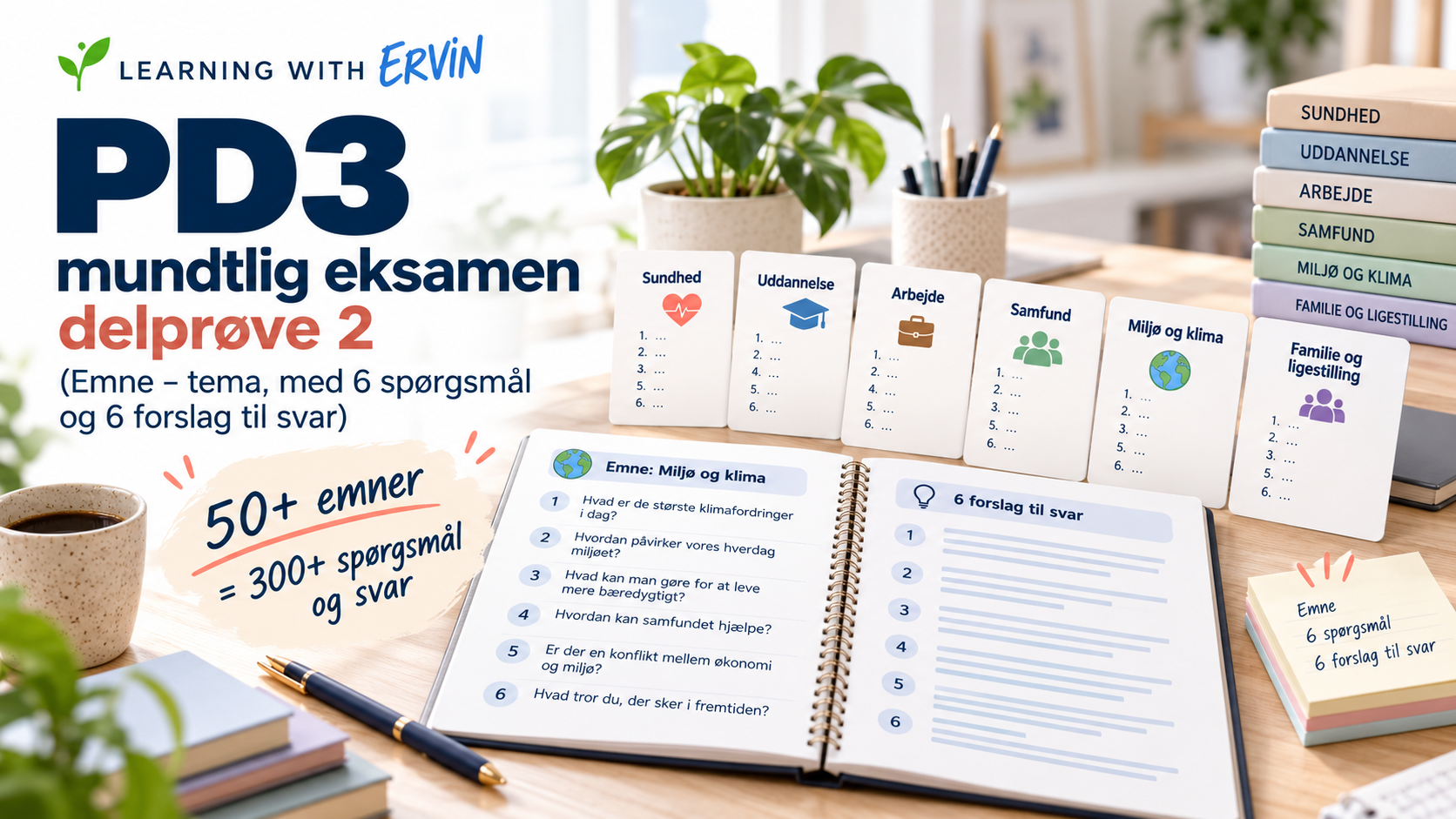 Product image for PD3 mundtlig forberedelse - Delprøve 2 (Temaer)
