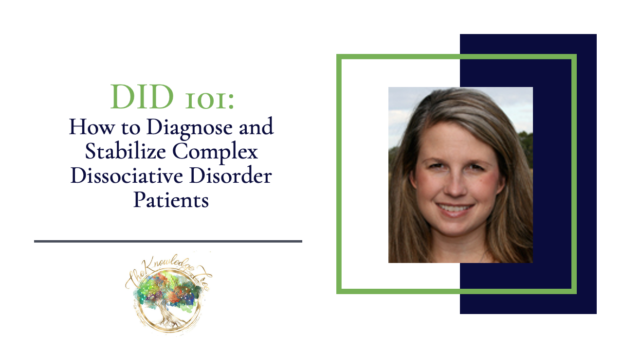 Product image for DID 101: How to Diagnose and Stabilize Complex Dissociative Disorder Patients