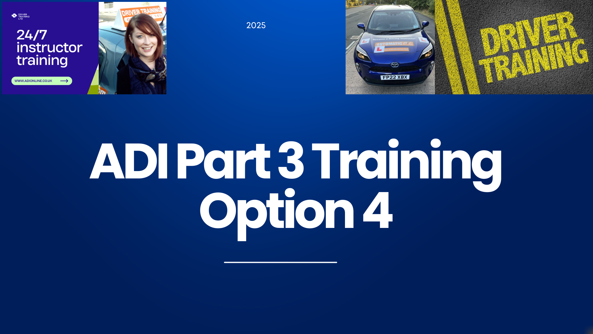 Product image for ADI Part 3 Training 20 Hours 1 to 1 In Car Training