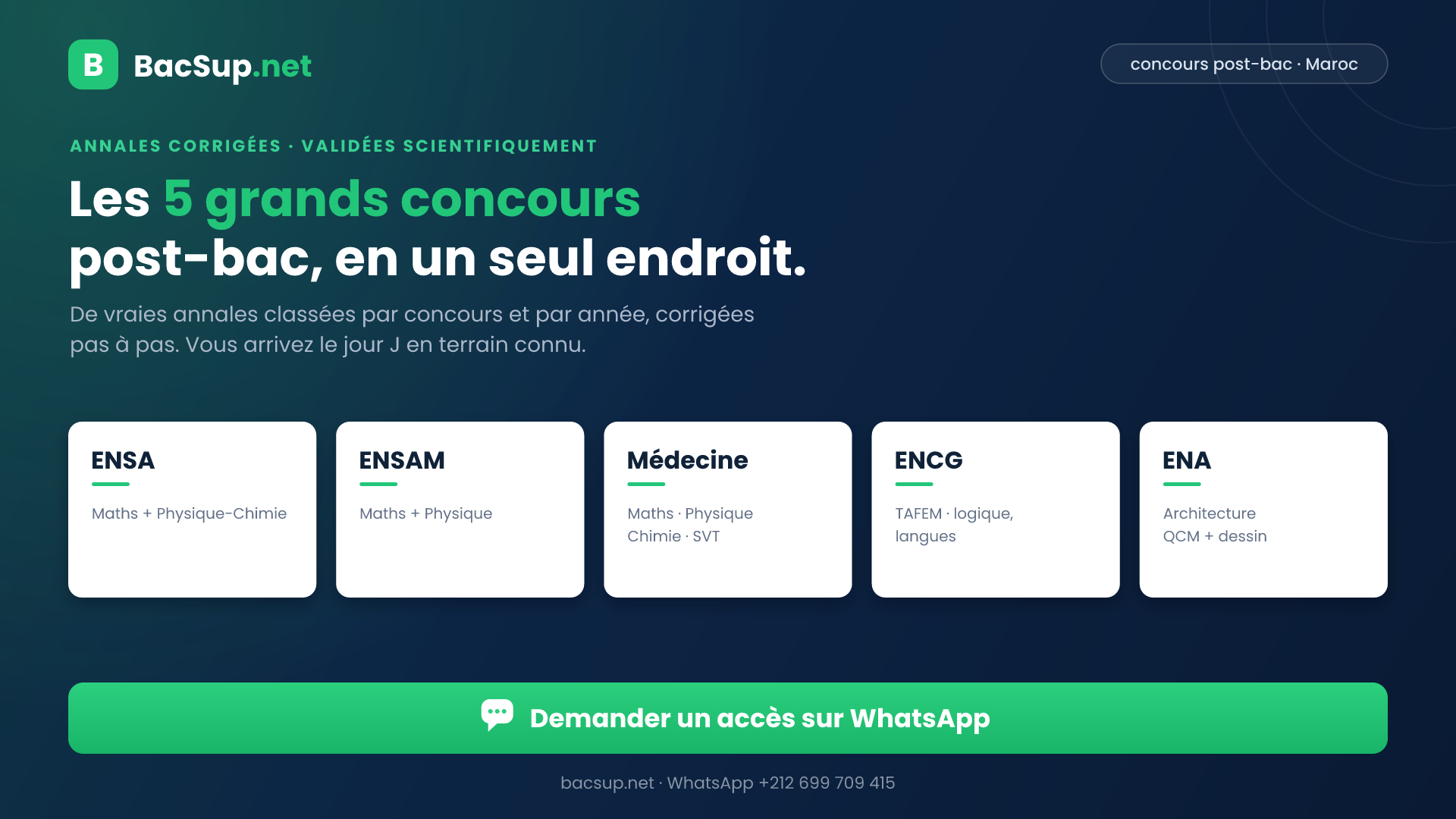 Product image for [FREE, BAC] Préparation Concours Post-Bac 2026