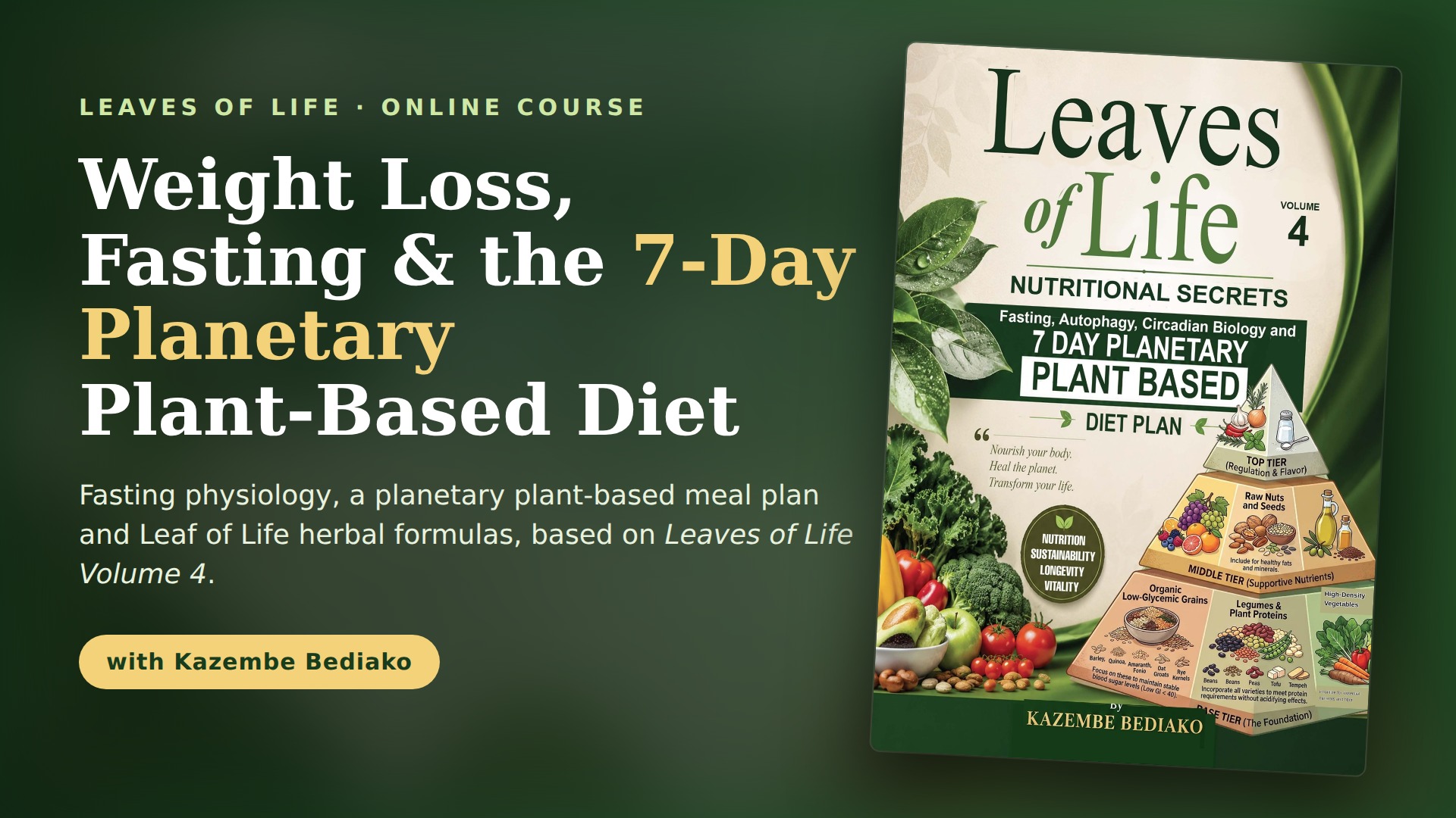 Product image for Weight Loss, Fasting Physiology & the 7-Day Planetary Plant-Based Diet Plan