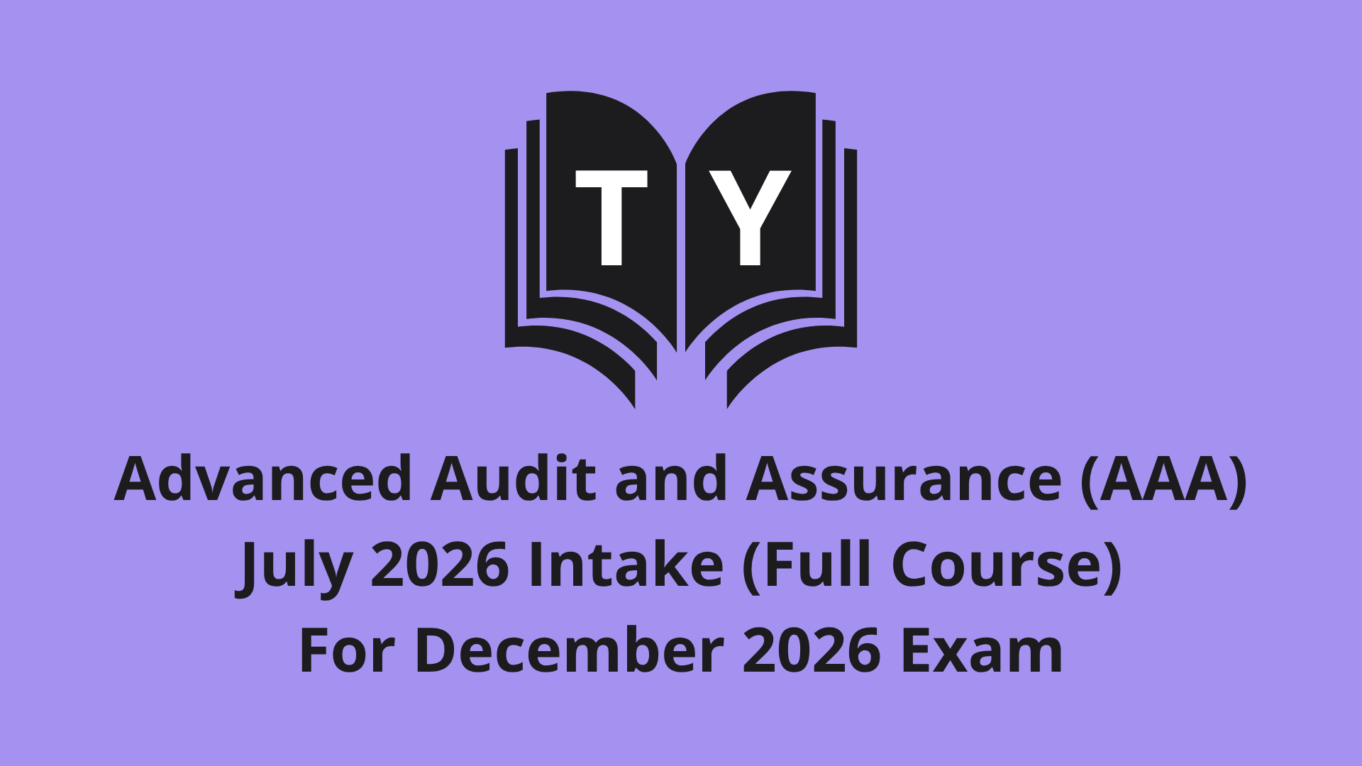 Product image for TY AAA 12'26 Full Course