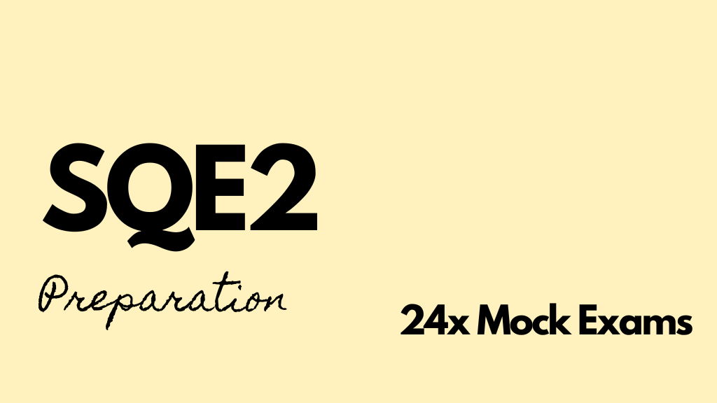 Product image for SQE2 Mock Exams (24x)