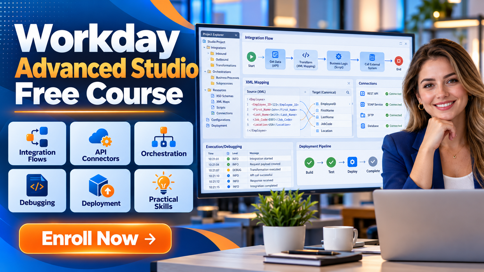 Product image for Workday Advanced Studio Free Course