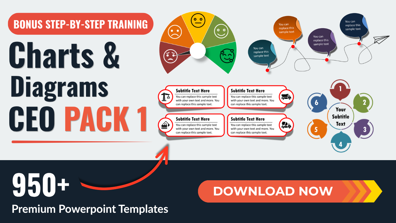 Product image for PowerPoint Charts and Diagrams CEO Pack 1