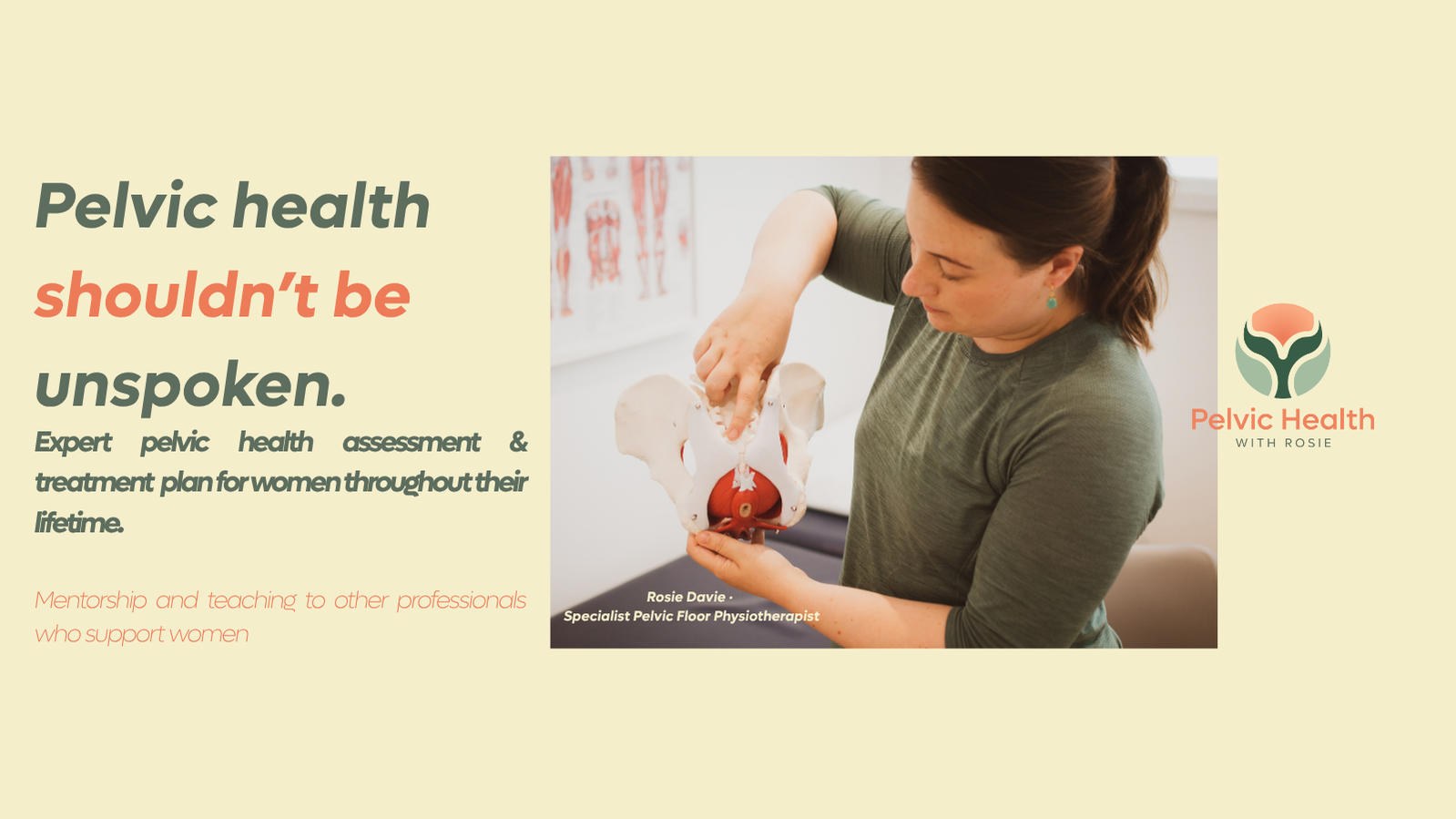 Pelvic Health with Rosie Davie.