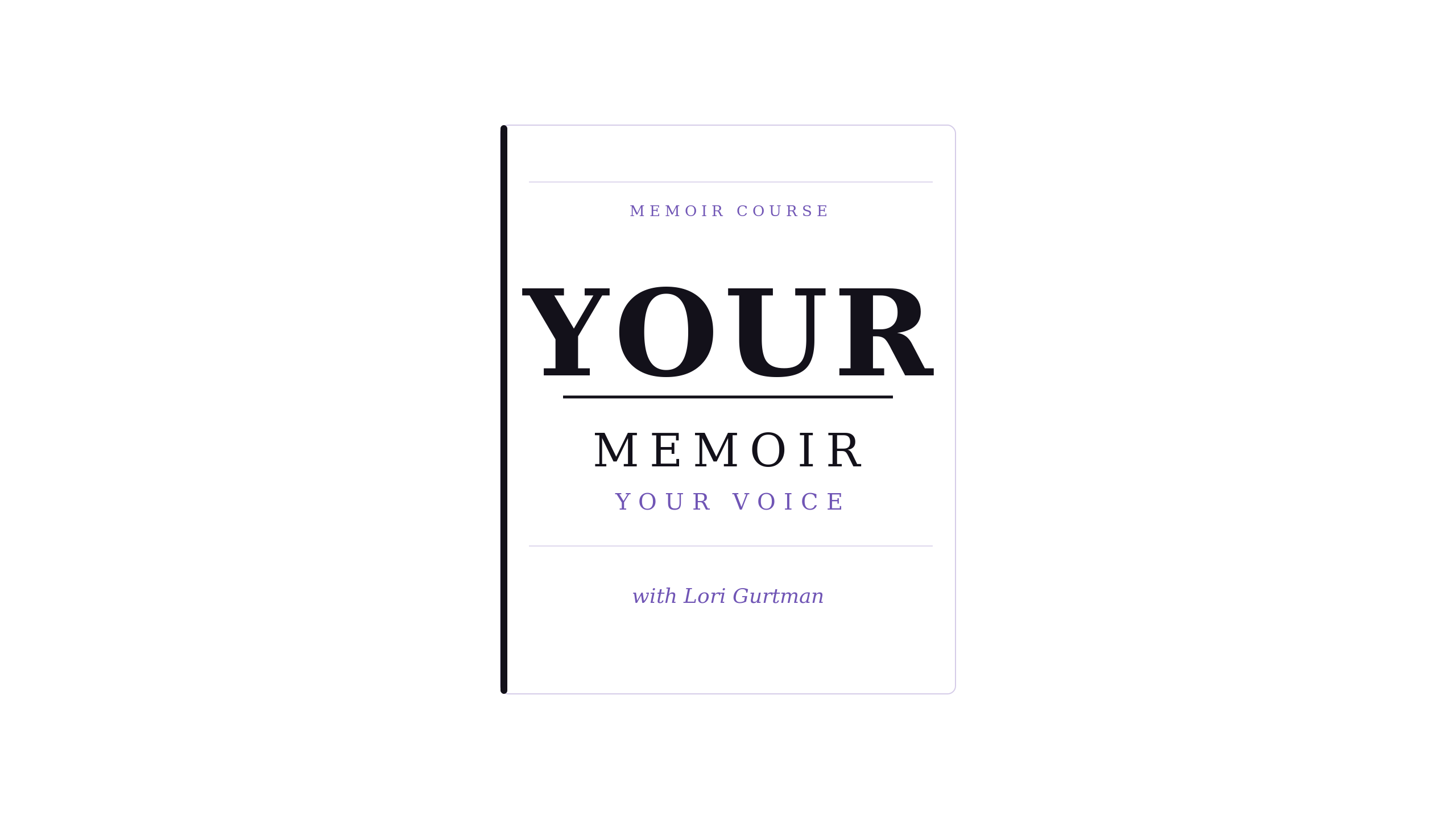 Product image for Your Memoir, Your Voice