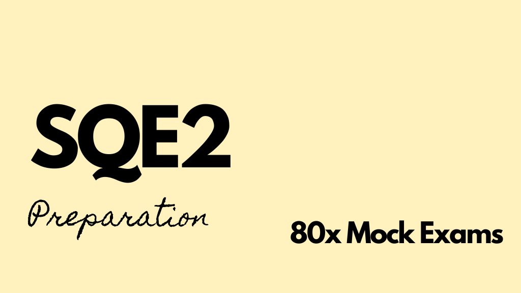 Product image for SQE2 Mock Exams (80x)