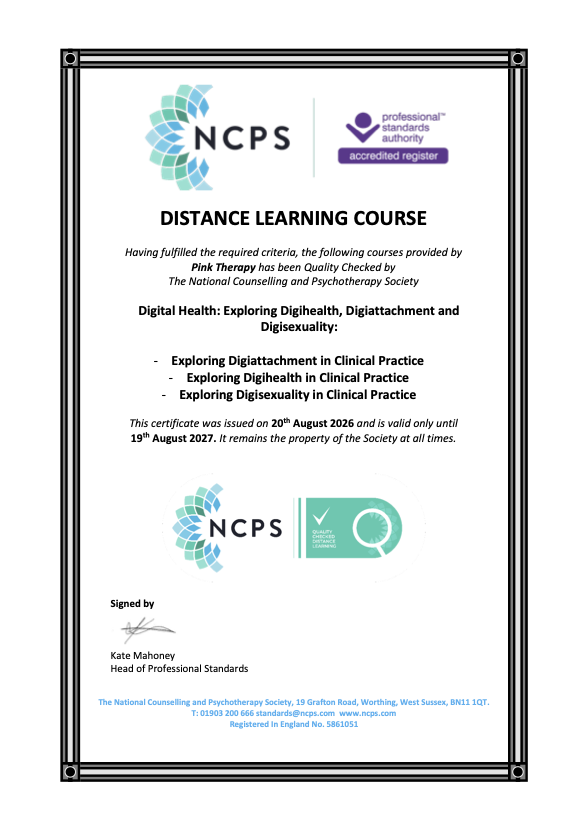 NCPS Certificate Quality Checked Distance Learning