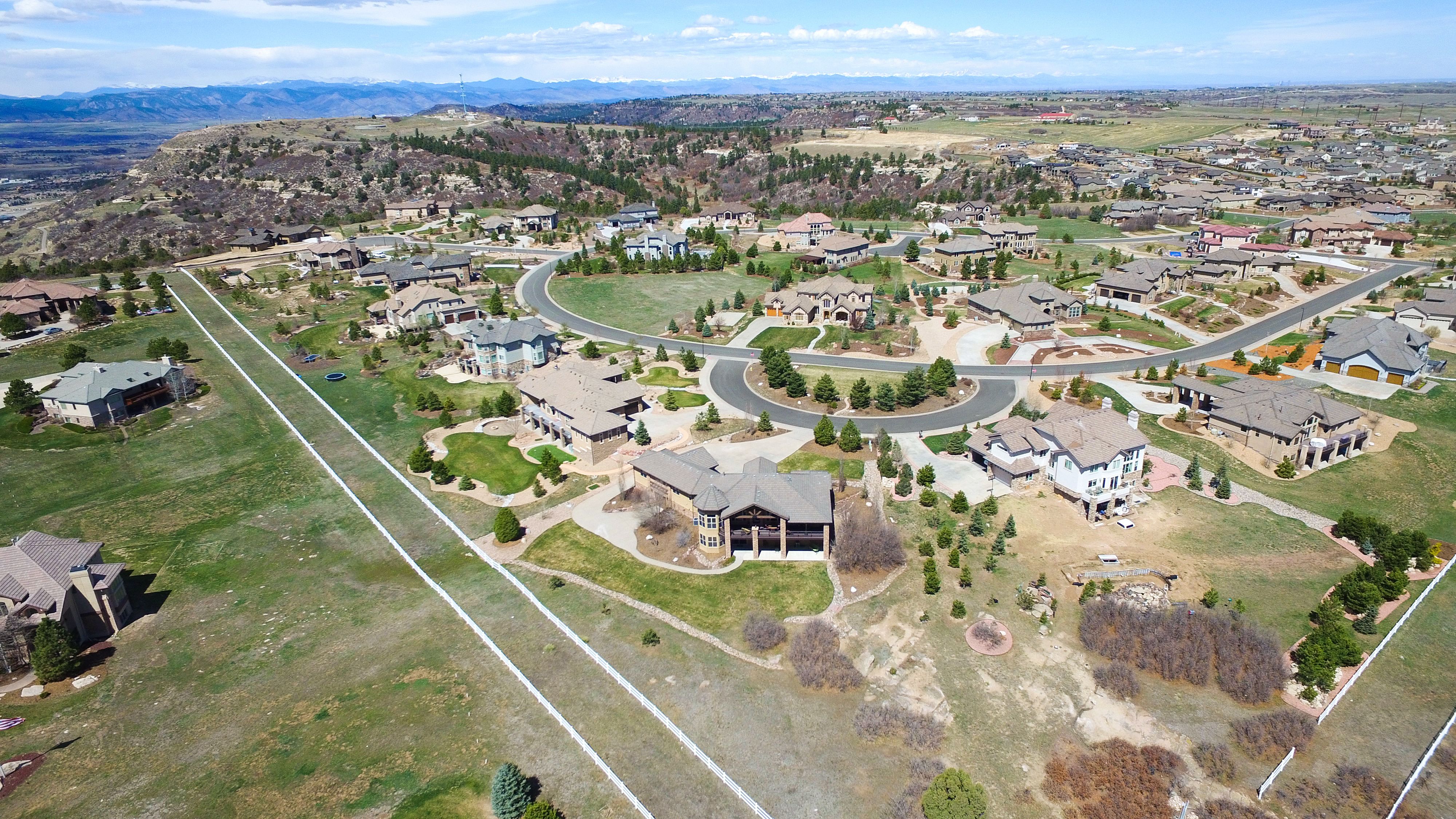 Aerial view of Castle Rock, Colorado. Photo by Dale sourced from Adobe Stock images.
