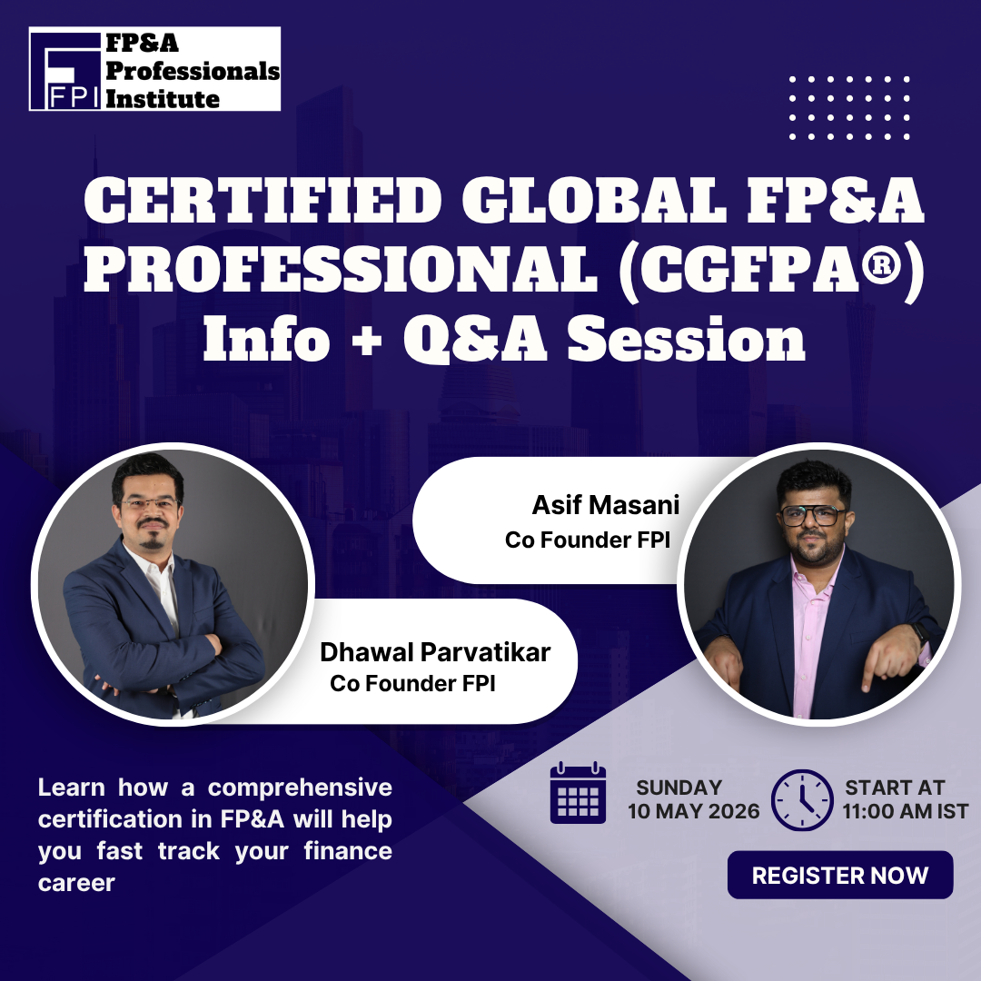Product image for Certified Global FP&A Professional (CGFPA)  Info Session