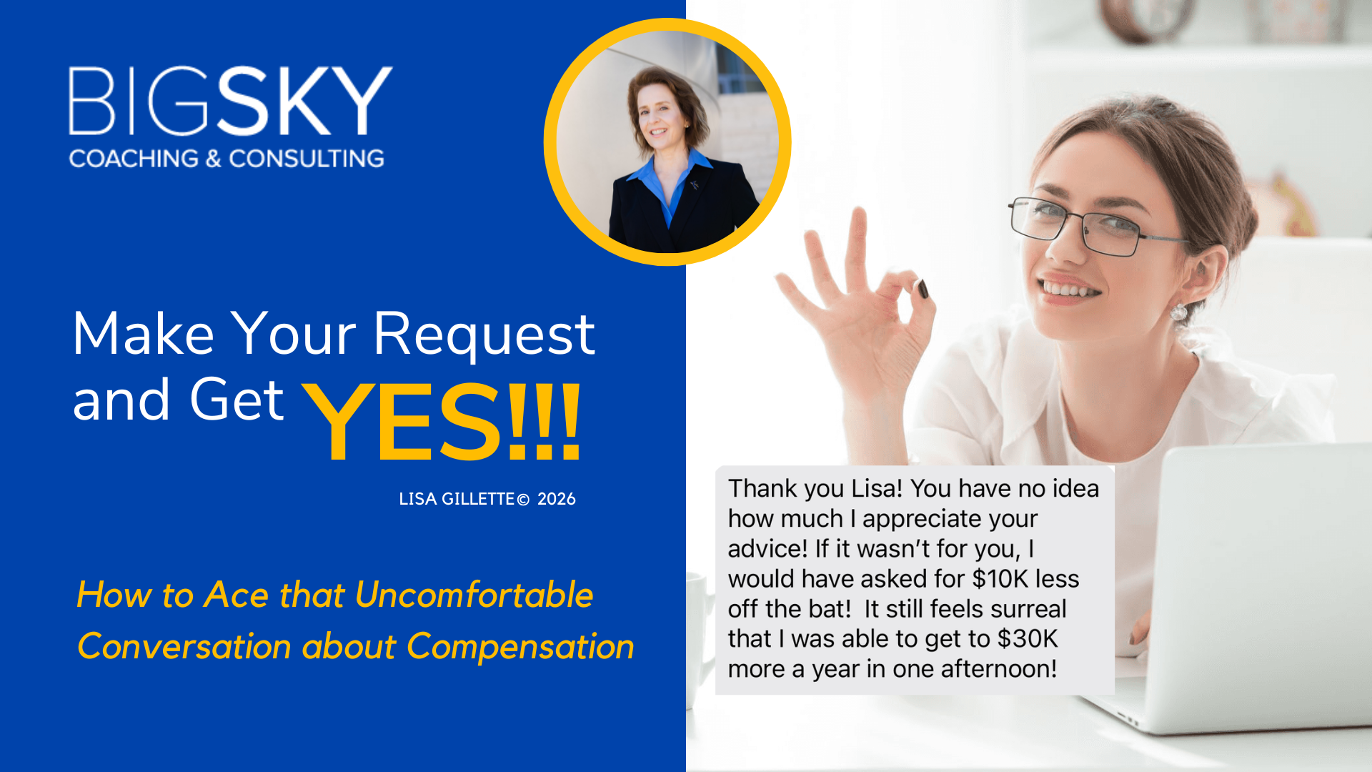 Product image for Make Your Request and Get YES!! How to Ace that Uncomfortable Conversation about Compensation