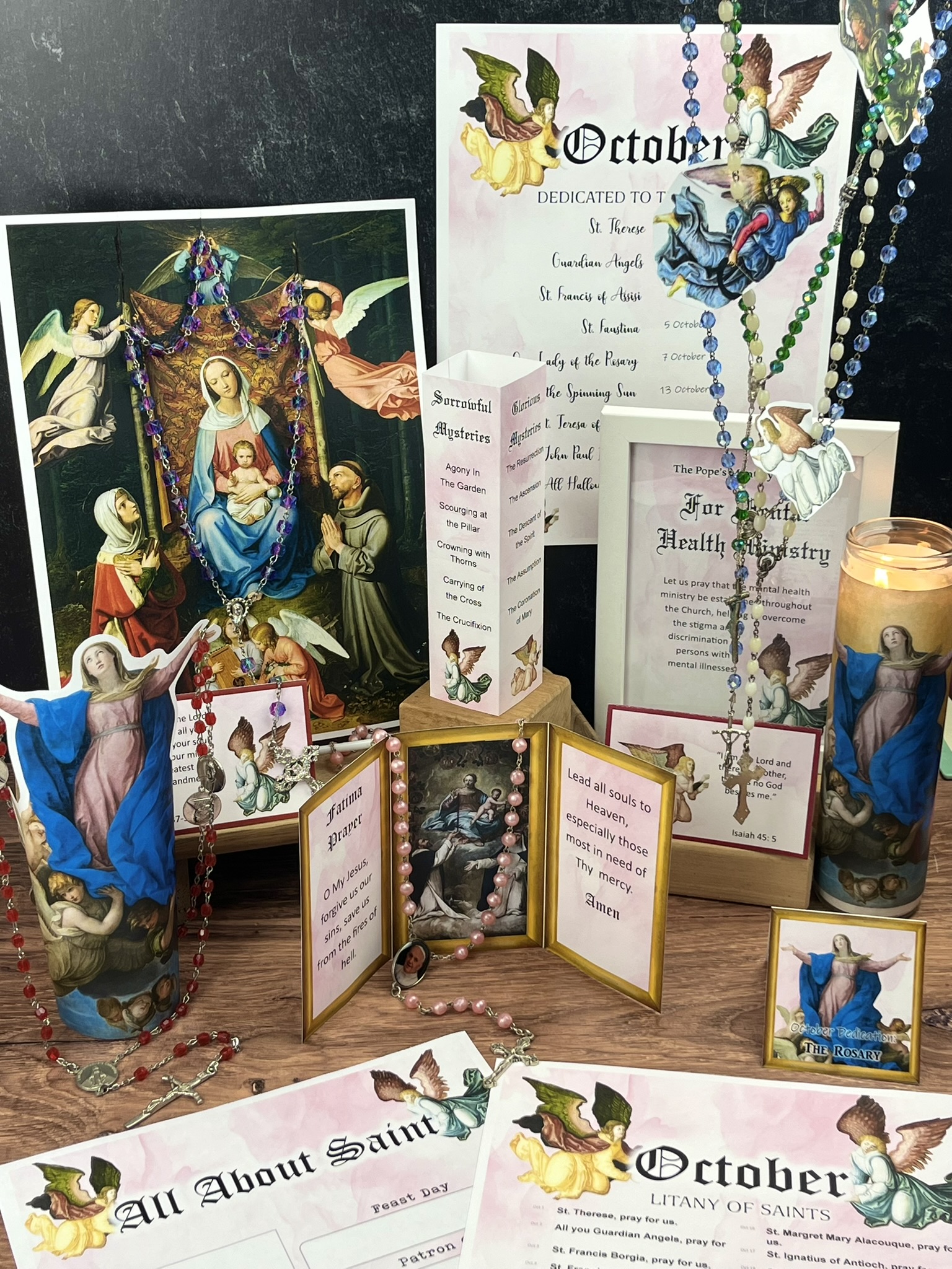 October Home Altar Printables