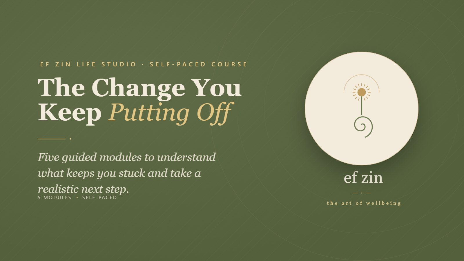 Product image for The Change You Keep Putting Off: Why Willpower Is Rarely the Whole Problem and What Helps You Move Forward