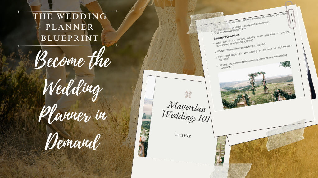 Product image for The Wedding Planner Blueprint Course