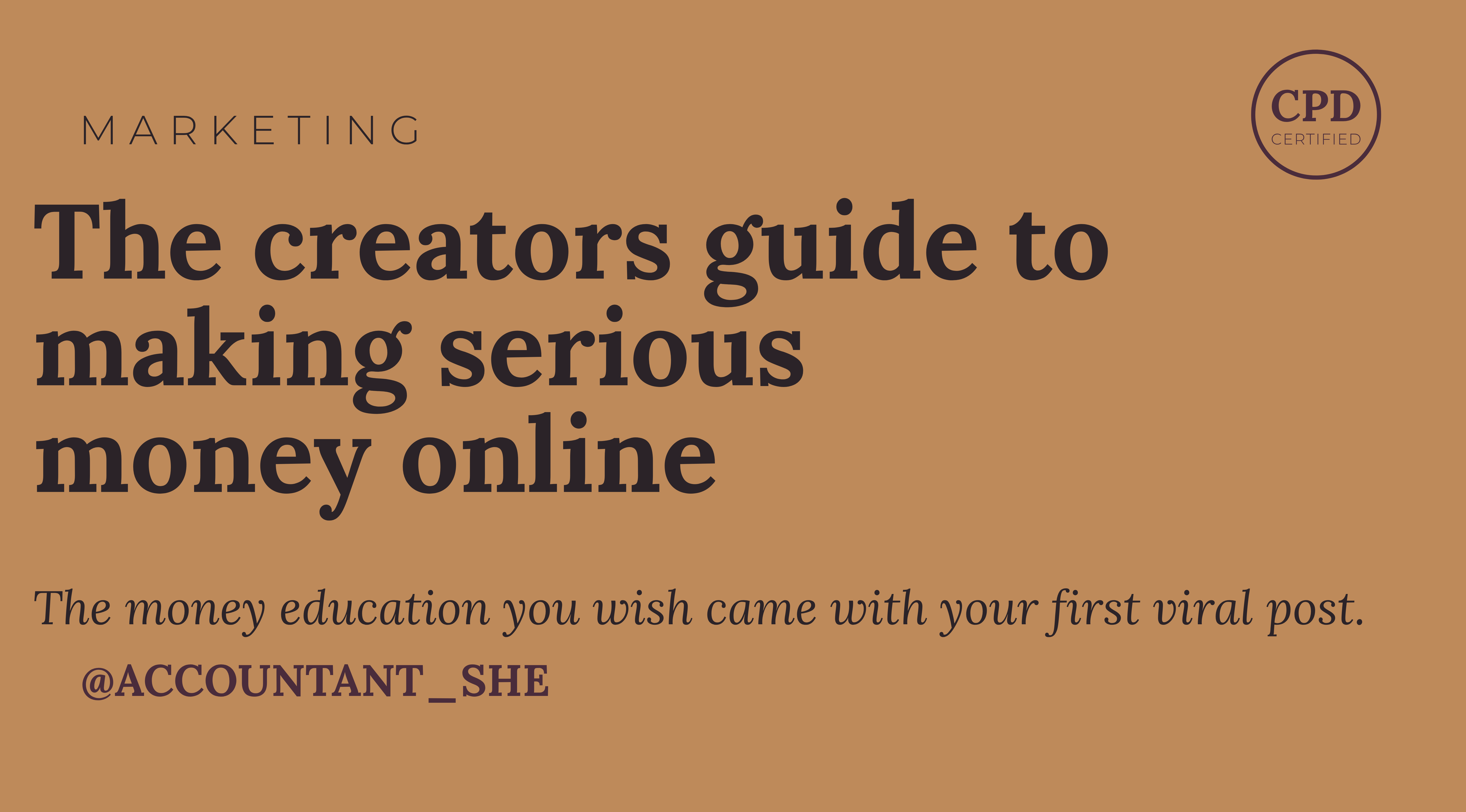Product image for The creators guide to making serious money online