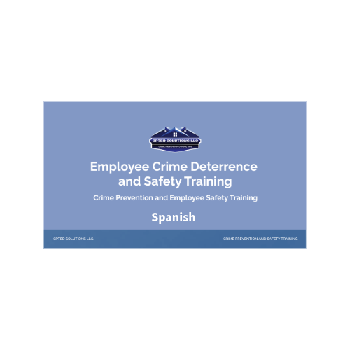 Product image for Employee Crime Deterrence & Safety Training - Spanish 