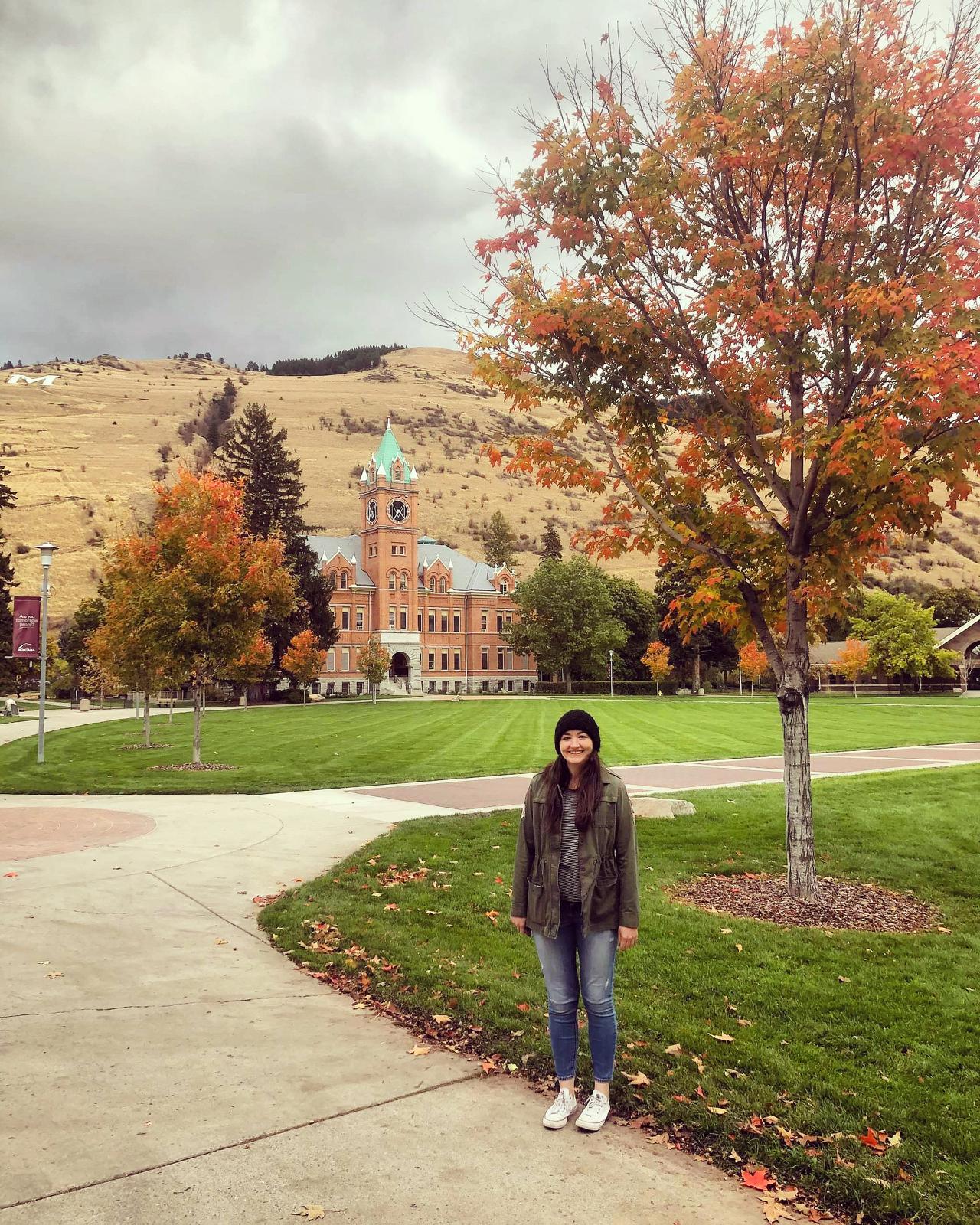 Jane in Montana during her Fulbright year