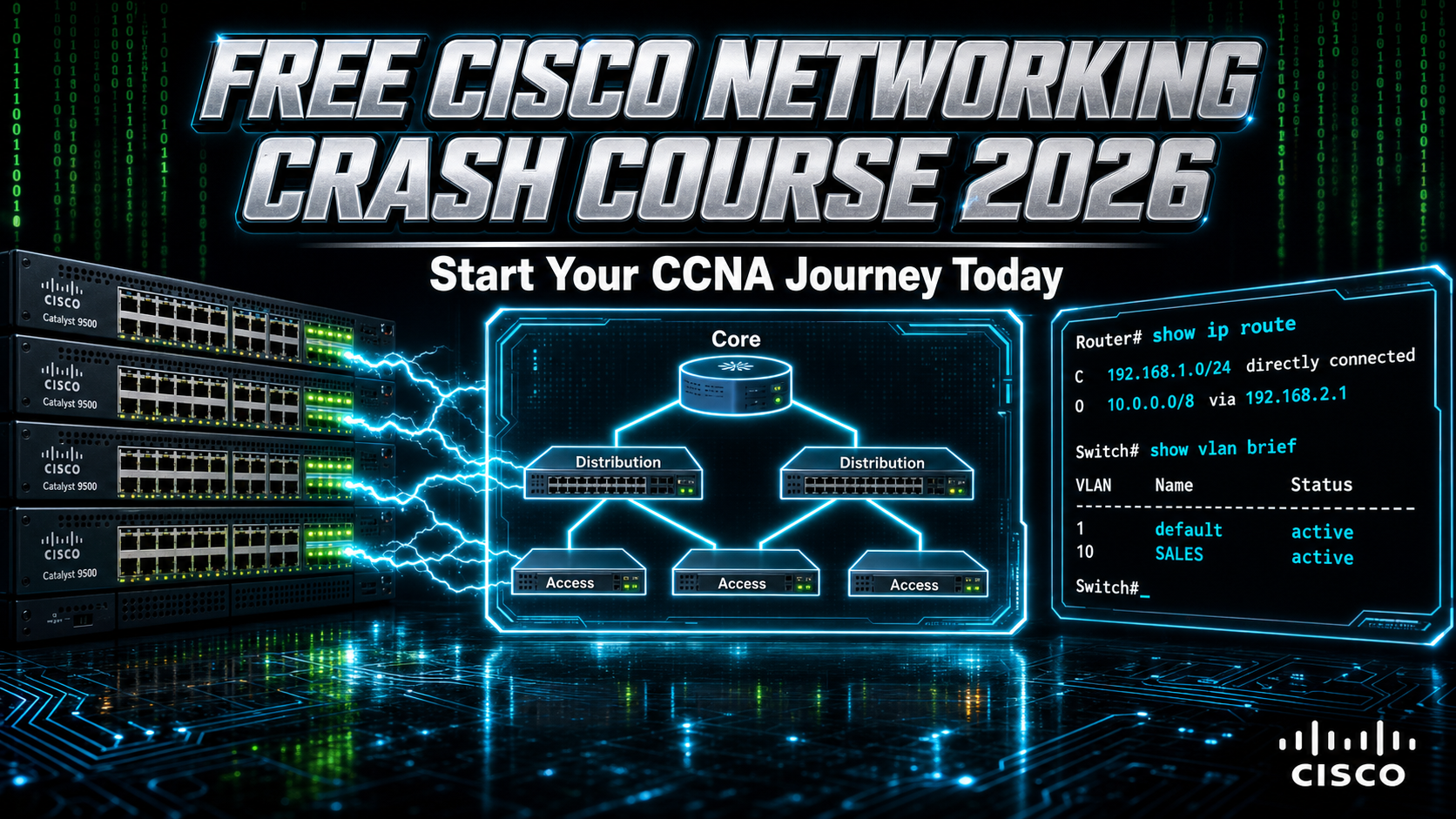 Product image for Free Cisco Networking Crash Course 2026 – Start Your CCNA Journey Today