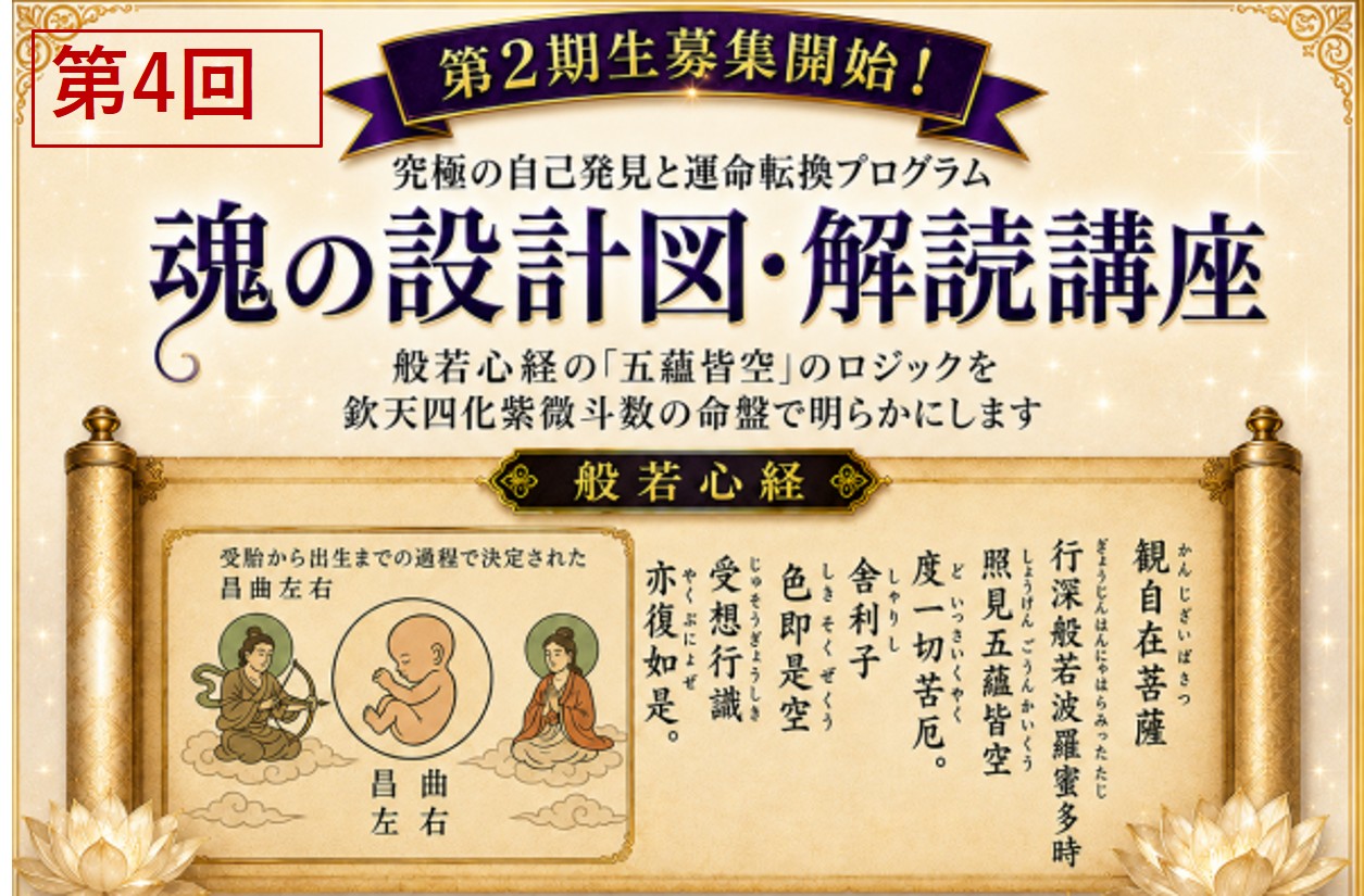 Product image for 第４回・魂の設計図・解読講座