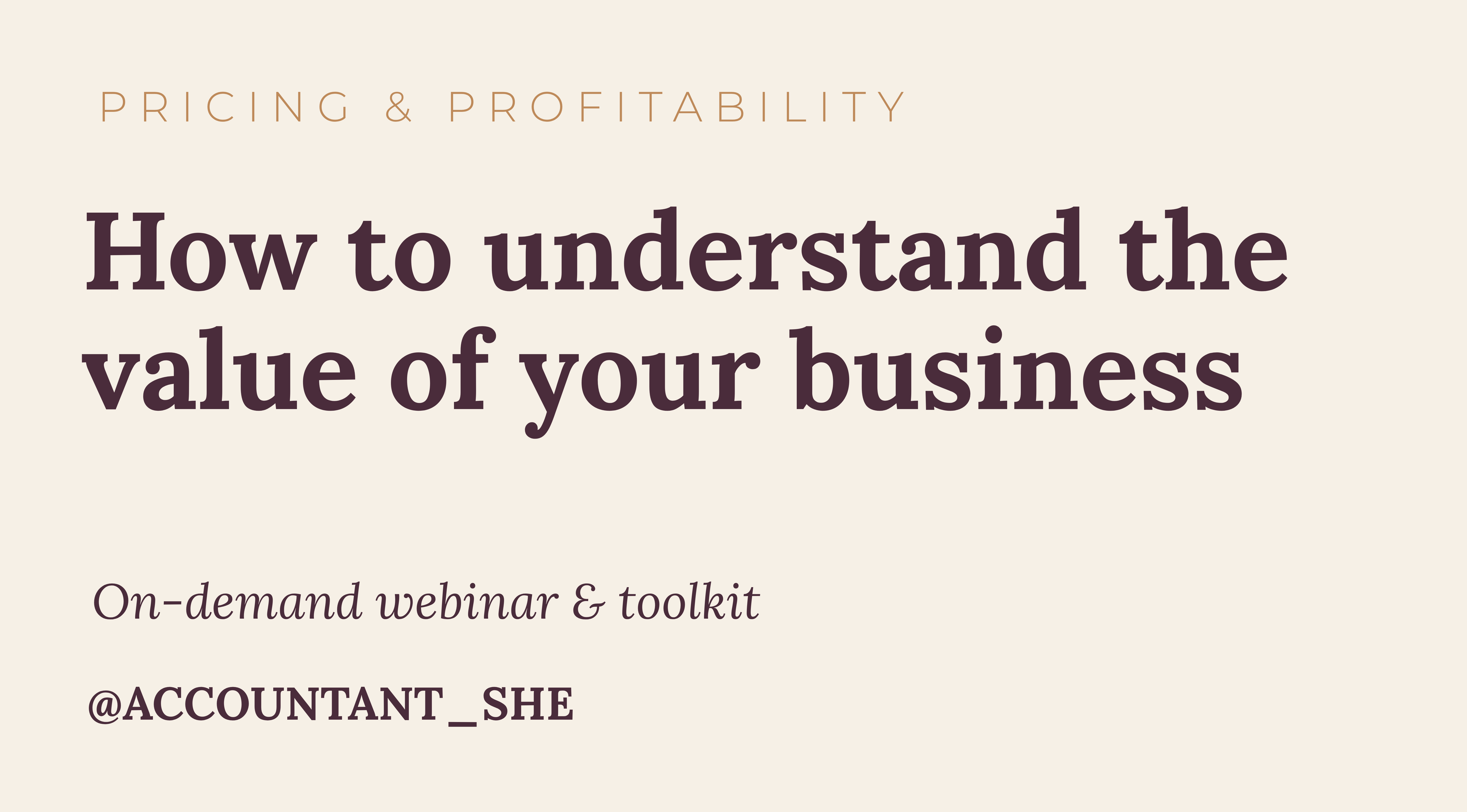 Product image for How to understand the value of your business