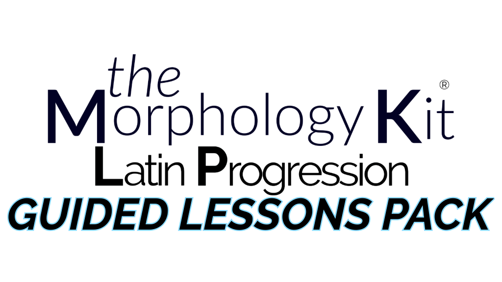 Product image for The Morphology Kit® Latin Progression Guided Lessons Pack