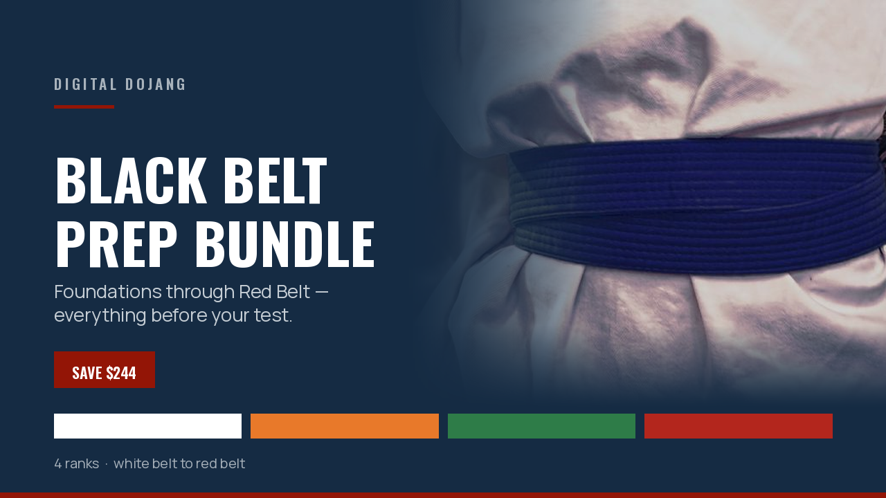 Product image for Black Belt Prep Bundle — Foundations to Red Belt