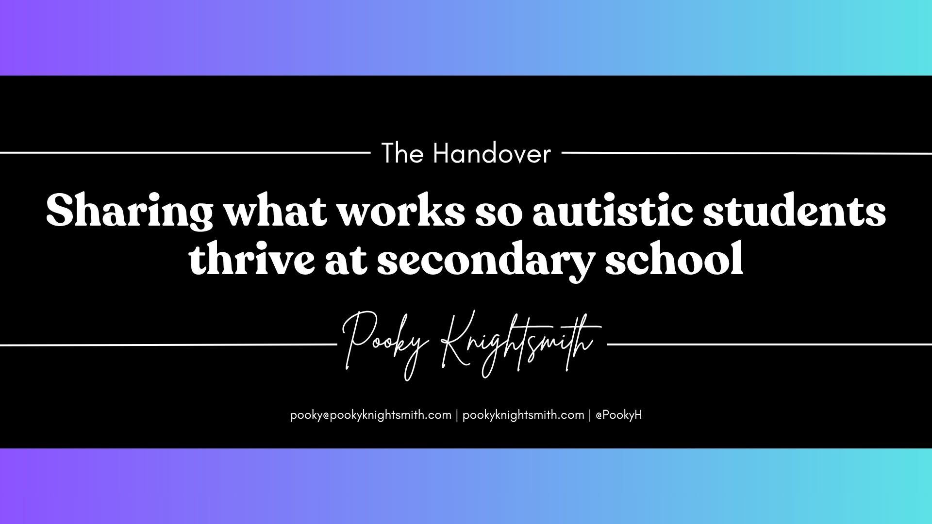 Product image for Sharing what works so autistic students thrive at secondary school