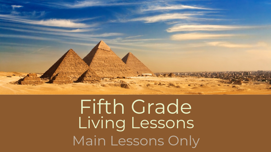 Product image for G5: Fifth Grade Waldorf Living Lessons (Main Lessons)
