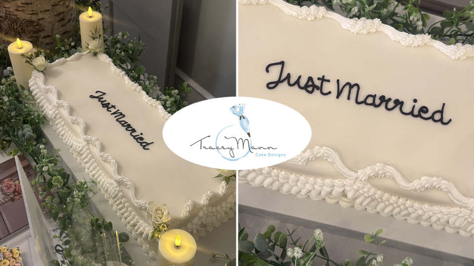 Product image for The Long Just Married Wedding Cake