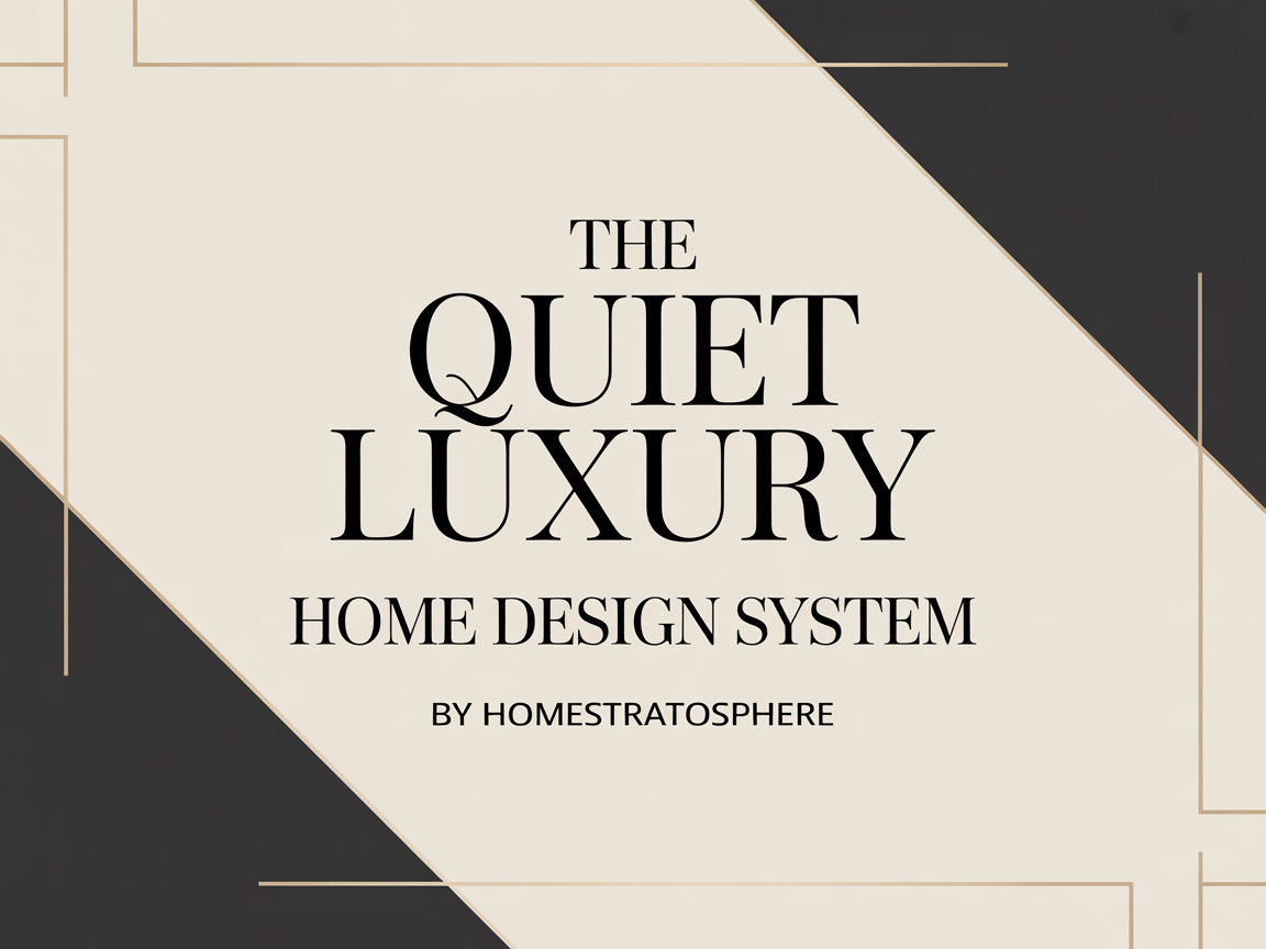 Product image for The Quiet Luxury Home Design System