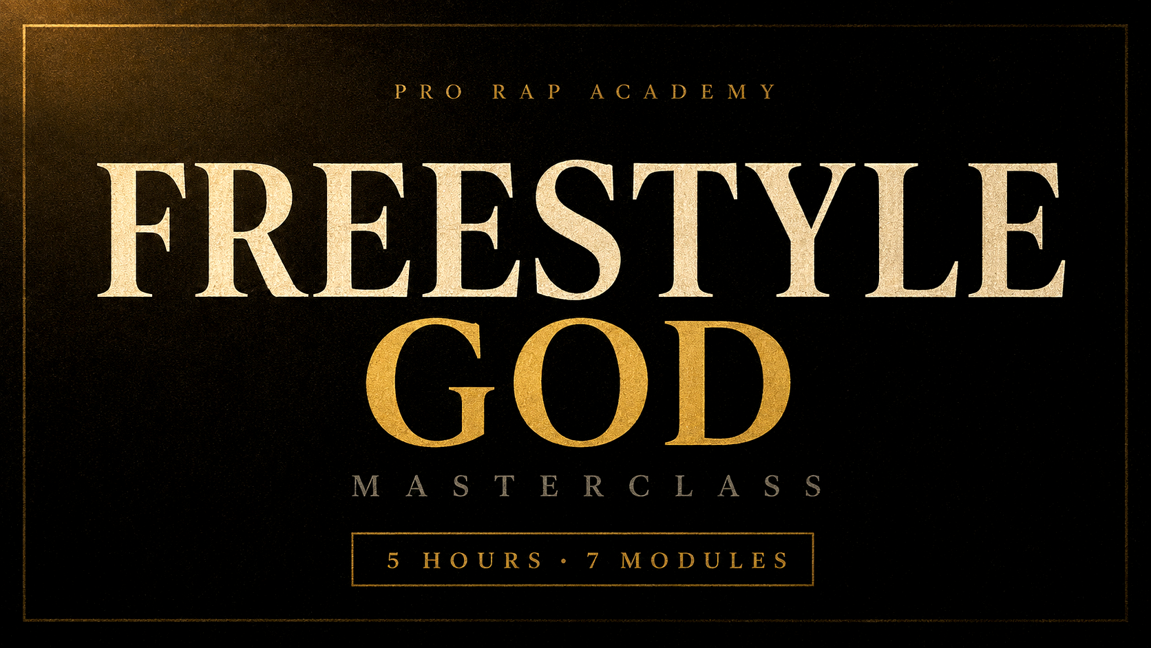 Product image for Freestyle God Masterclass