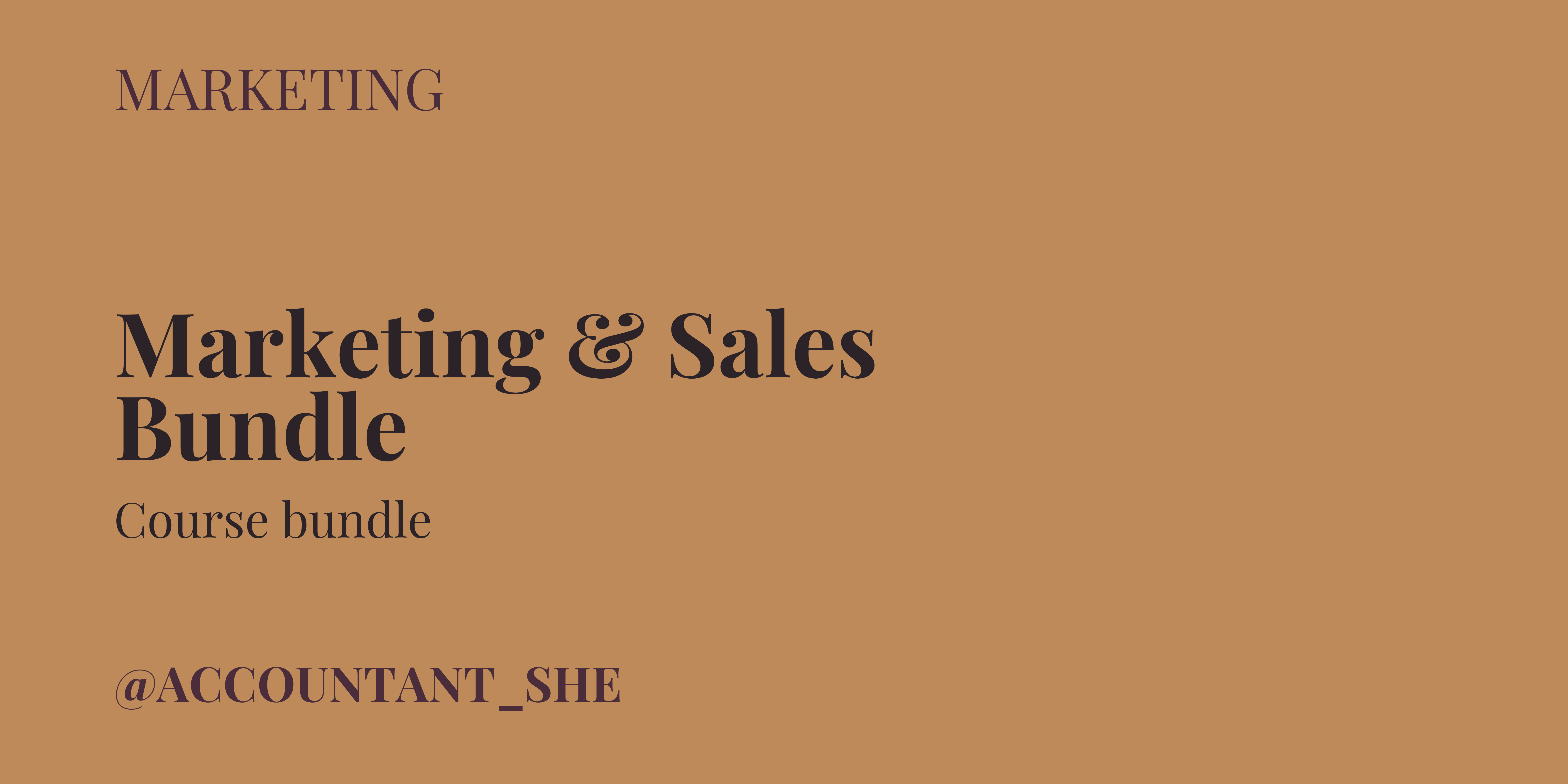 Product image for Marketing &amp; Sales