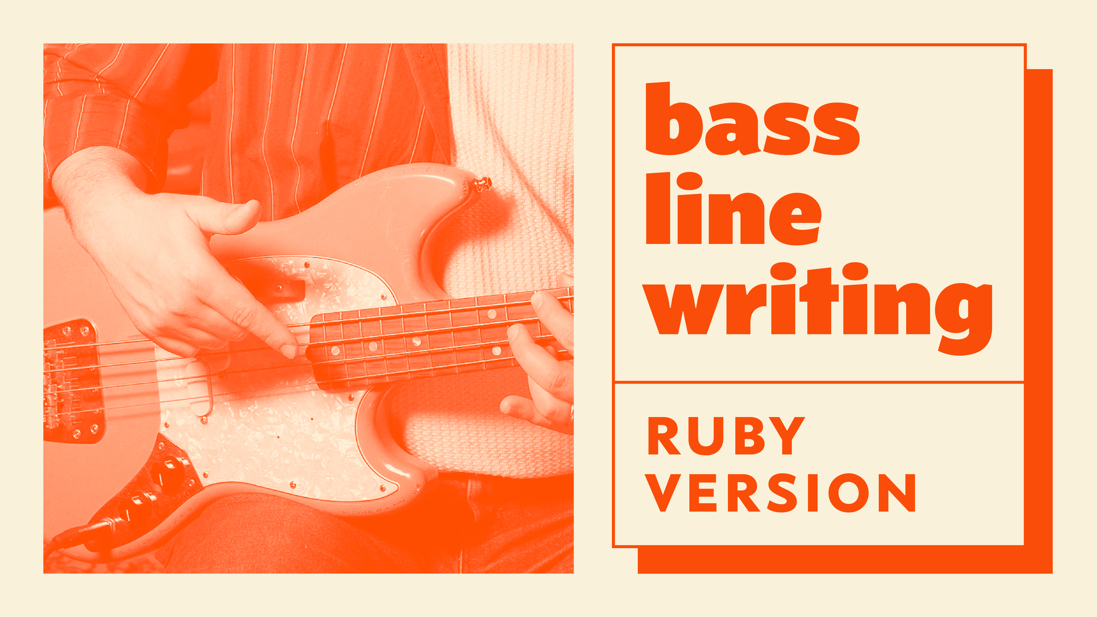 Product image for Bass Line Writing: Ruby Version