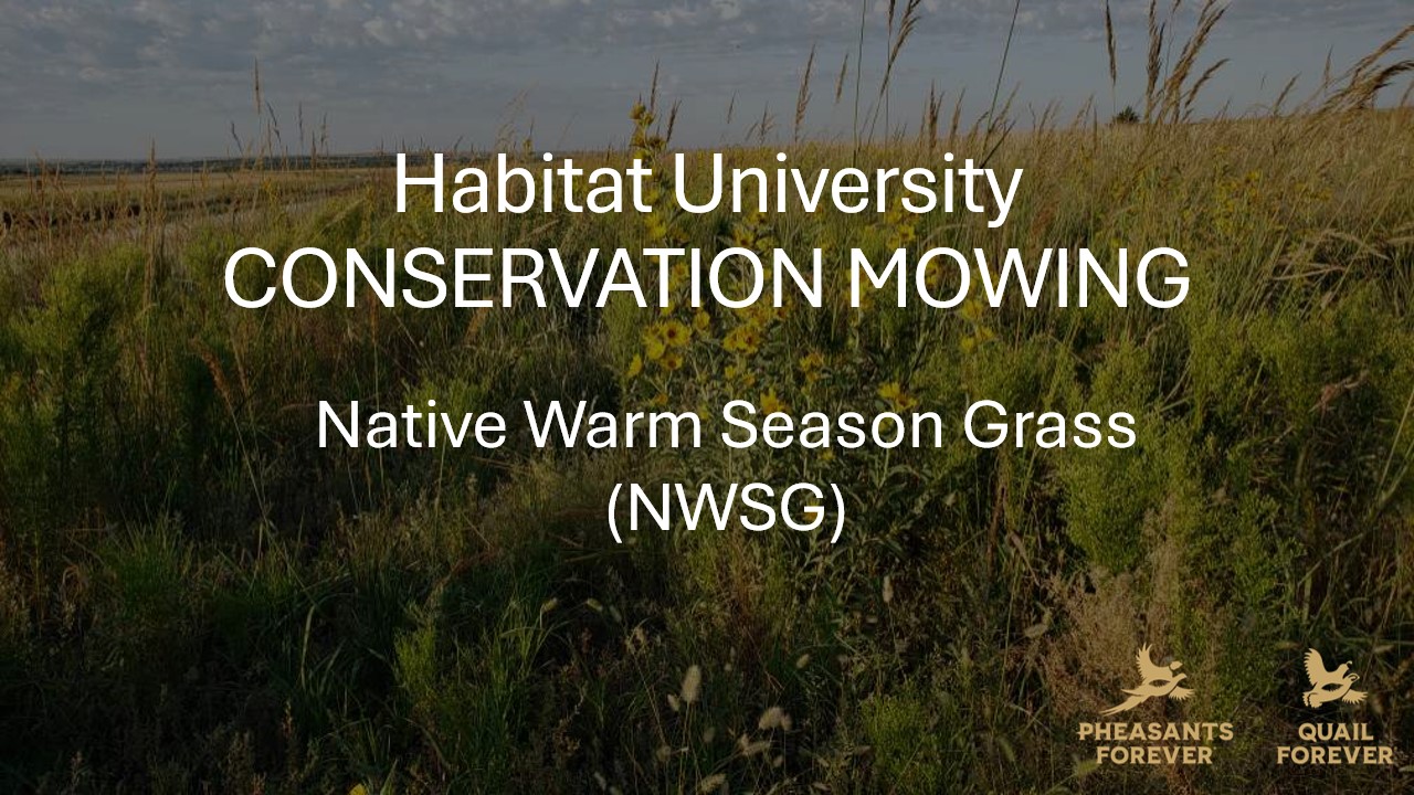 Product image for HU 142 Conservation Mowing for Site Preparation 