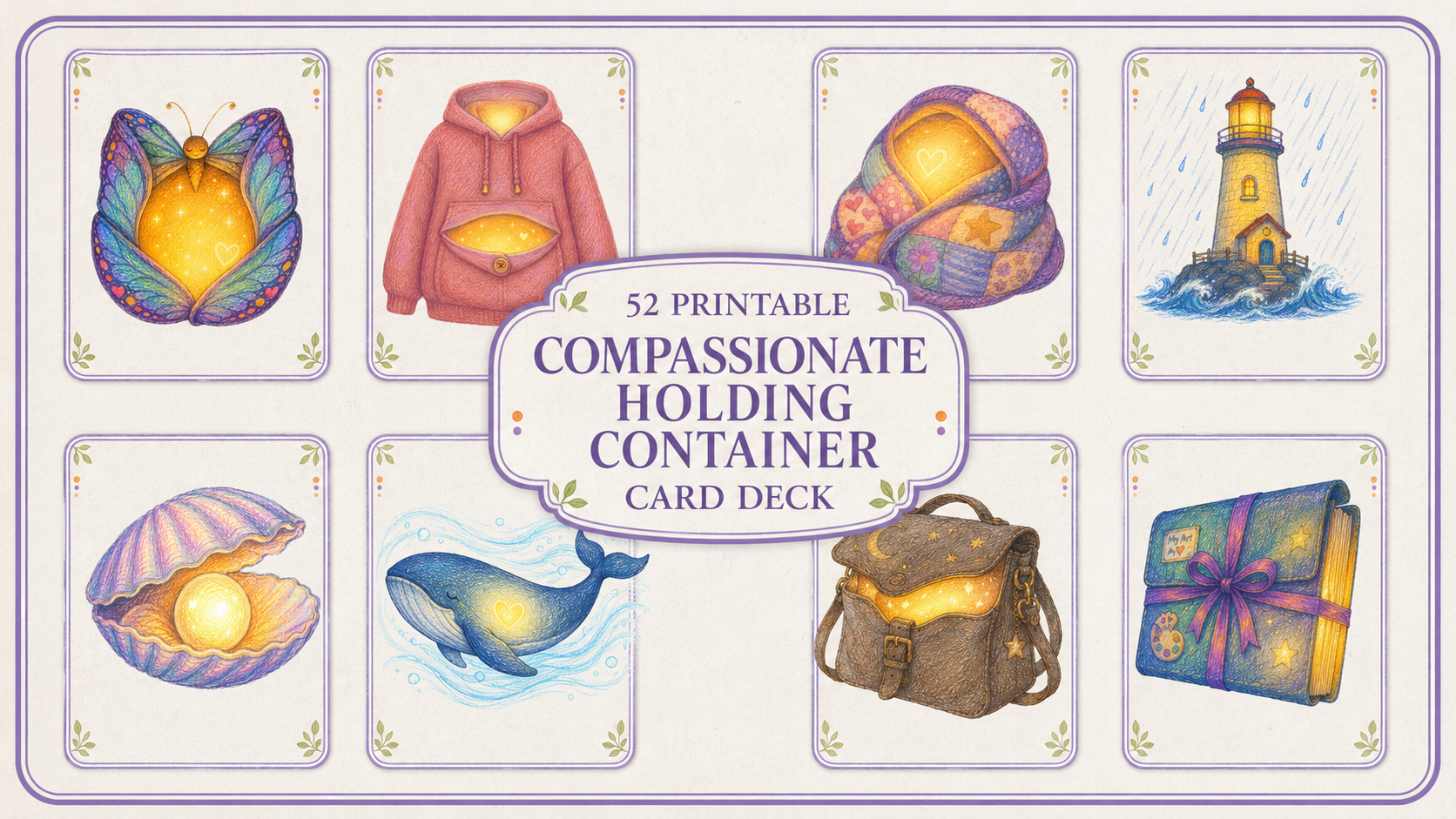 Product image for Compassionate Holding Container Card Deck