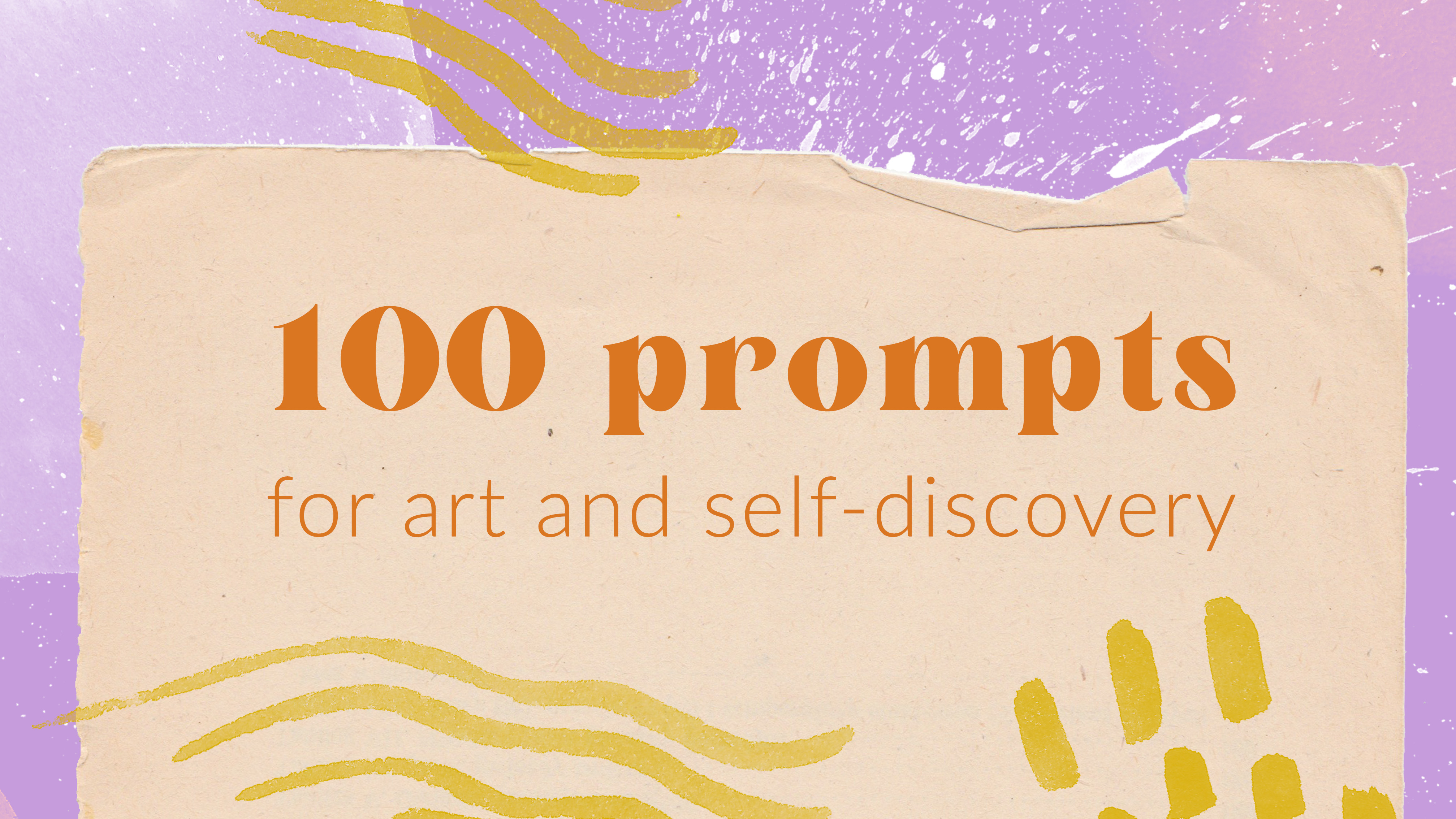 Product image for 100 Prompts for art and self-discovery
