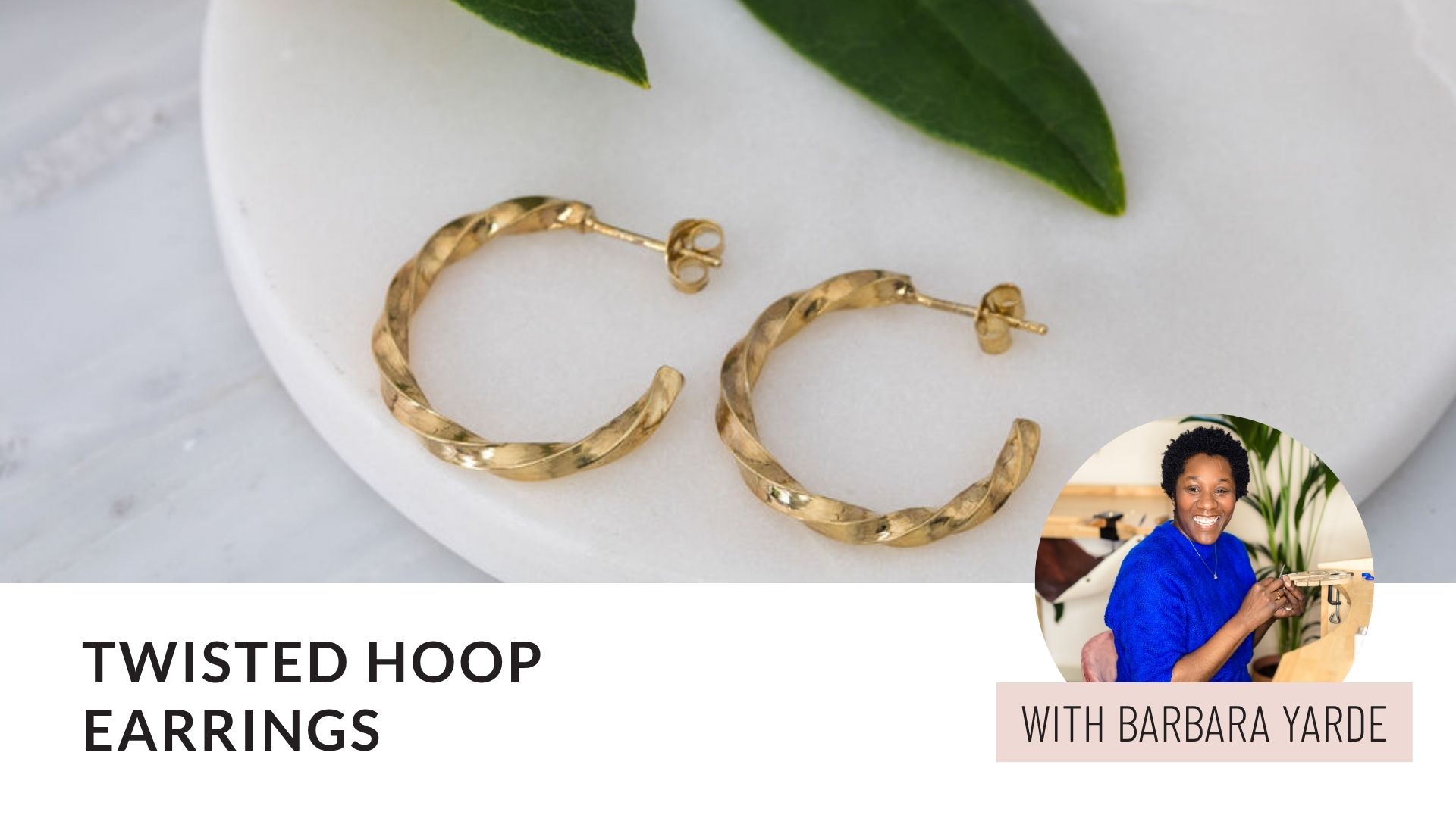 Product image for Twisted Hoop Earrings - Free Mini Course