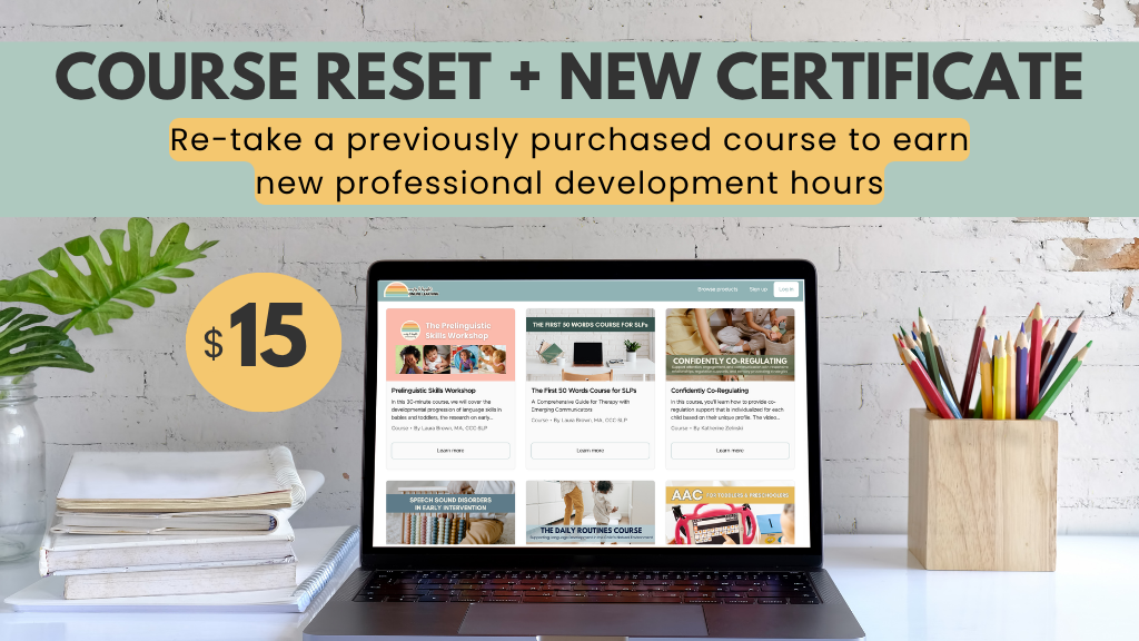 Product image for Course Reset + New Certifcate