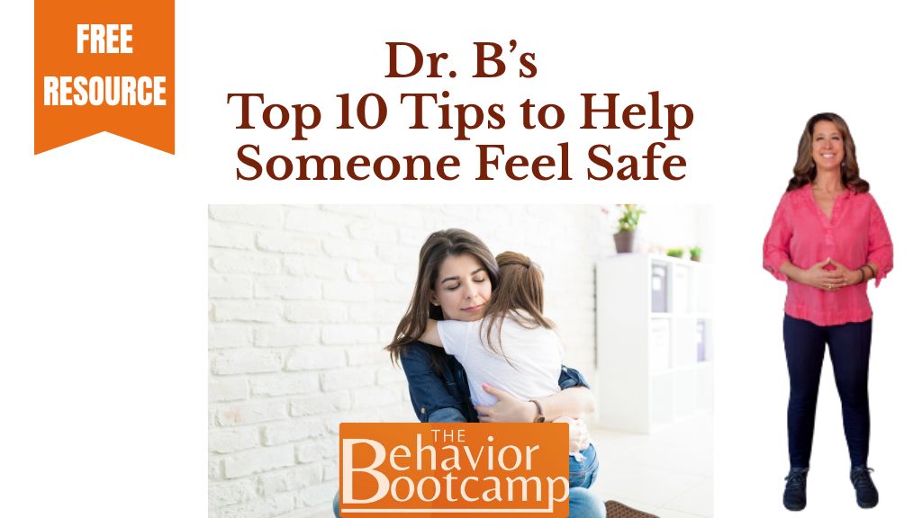 Product image for Dr. B's Top Ten Tips to Help Someone Feel Safe