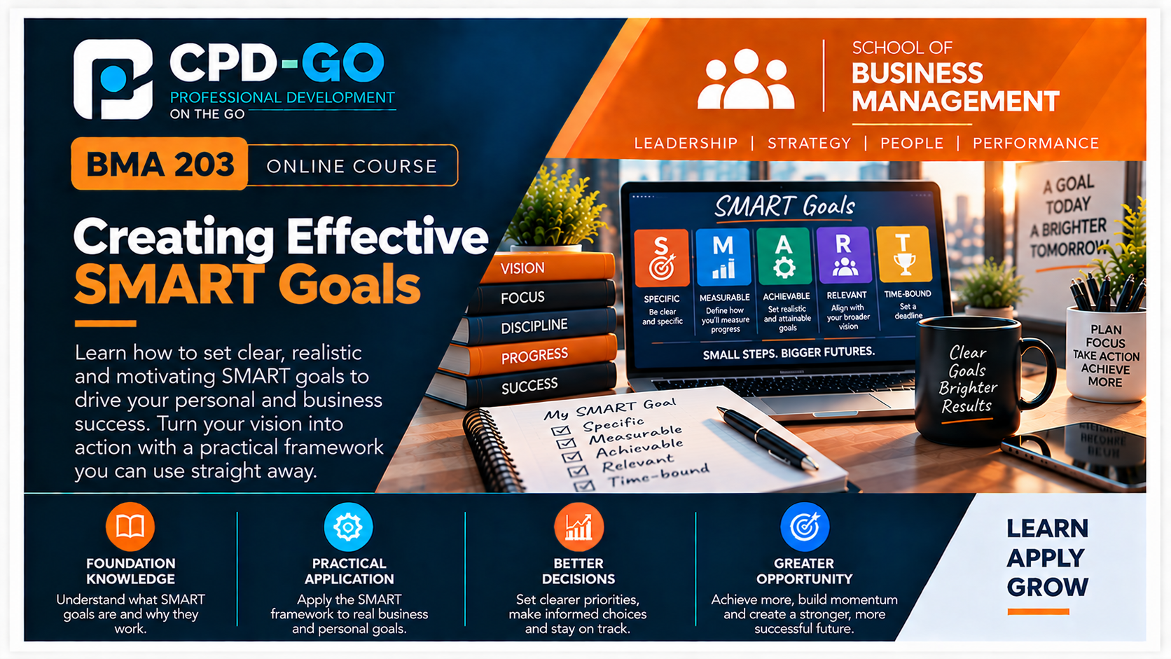 Product image for BMA 203 - Creating effective SMART Goals