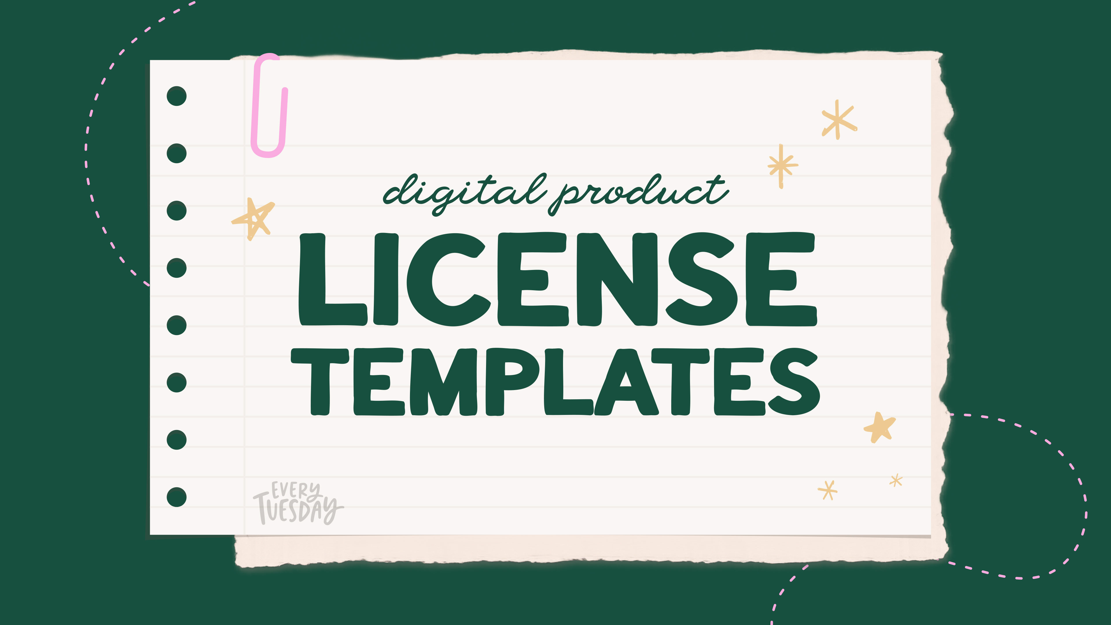 Product image for Digital Product License Templates