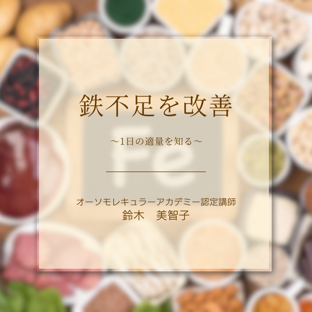 鈴木美智子さん_鉄不足を改善～1日の適量を知る～ の商品画像