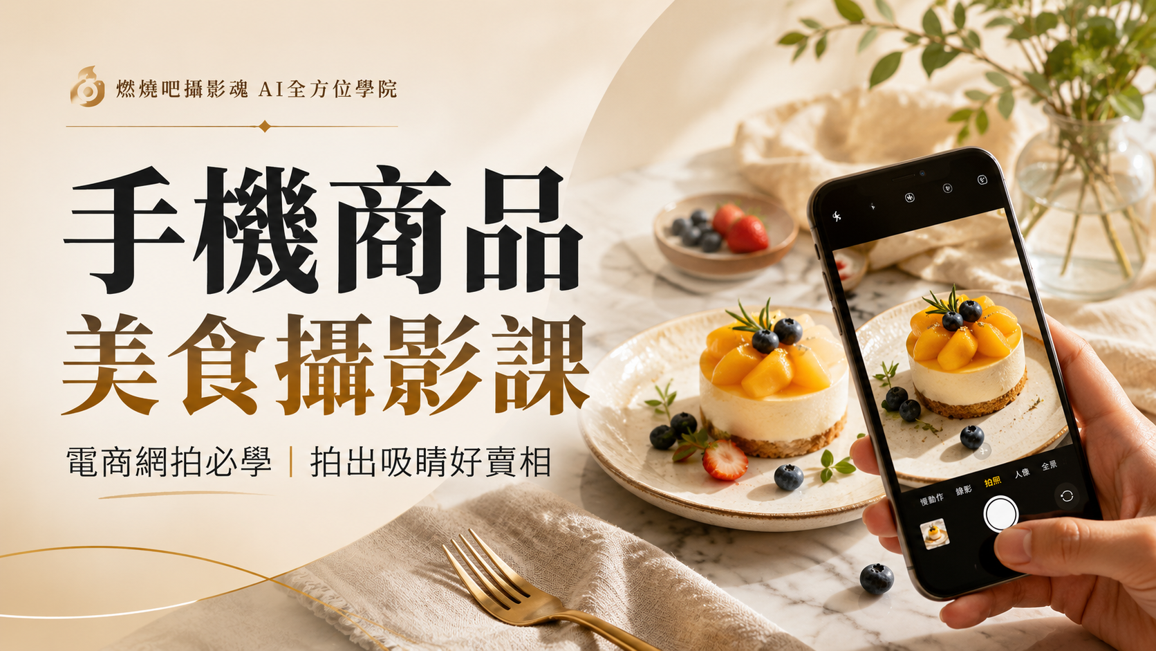 Product image for 【手機商品美食攝影課】電商網拍必學拍出吸睛好賣相