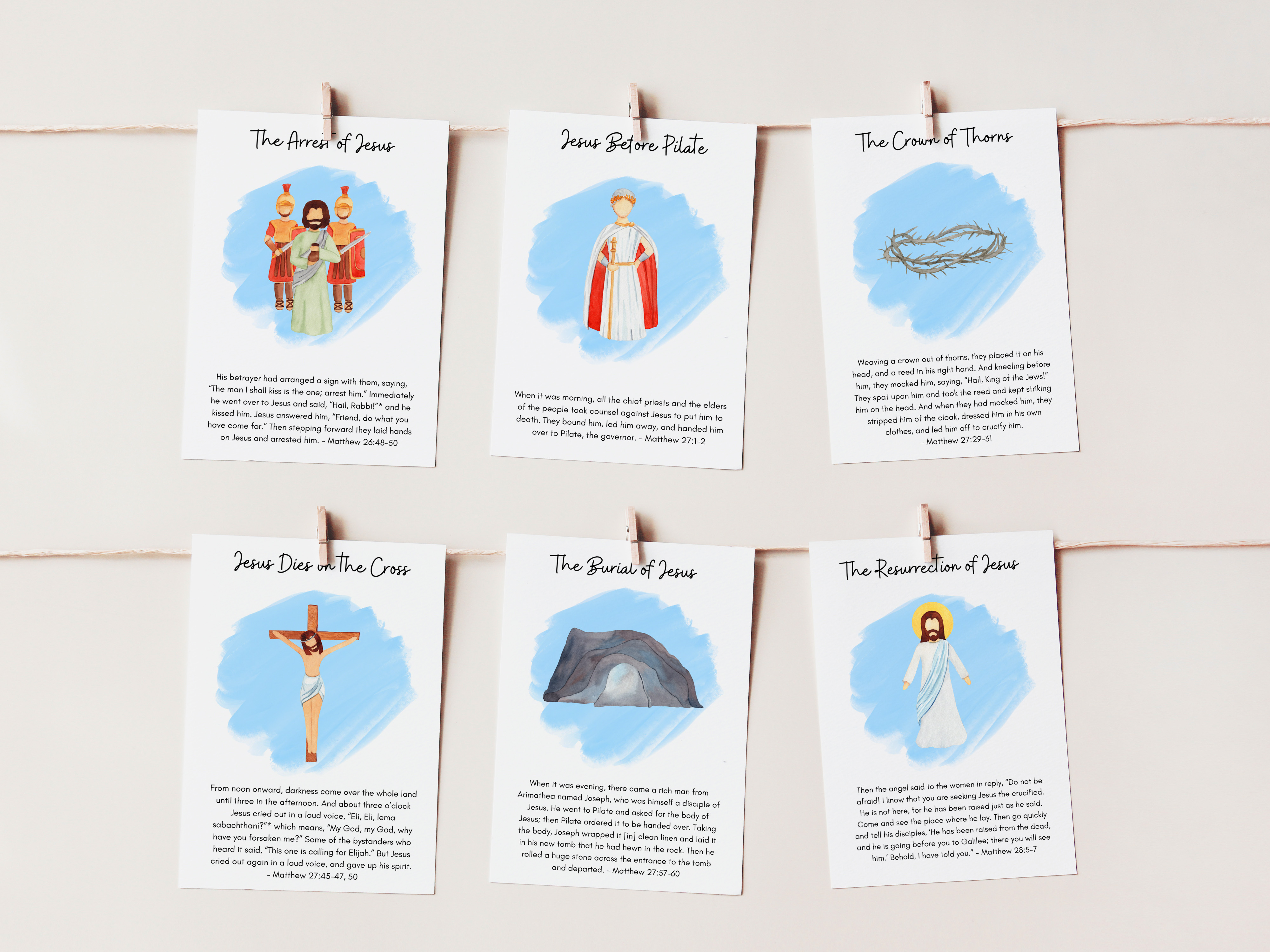 Holy Week and Easter Display Cards