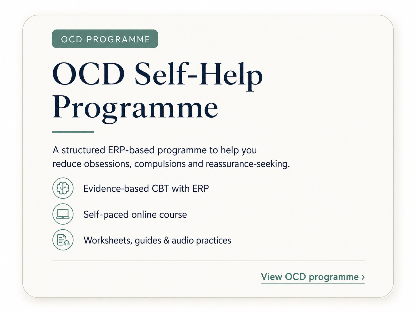 Product image for OCD and Intrusive Thoughts Self Help